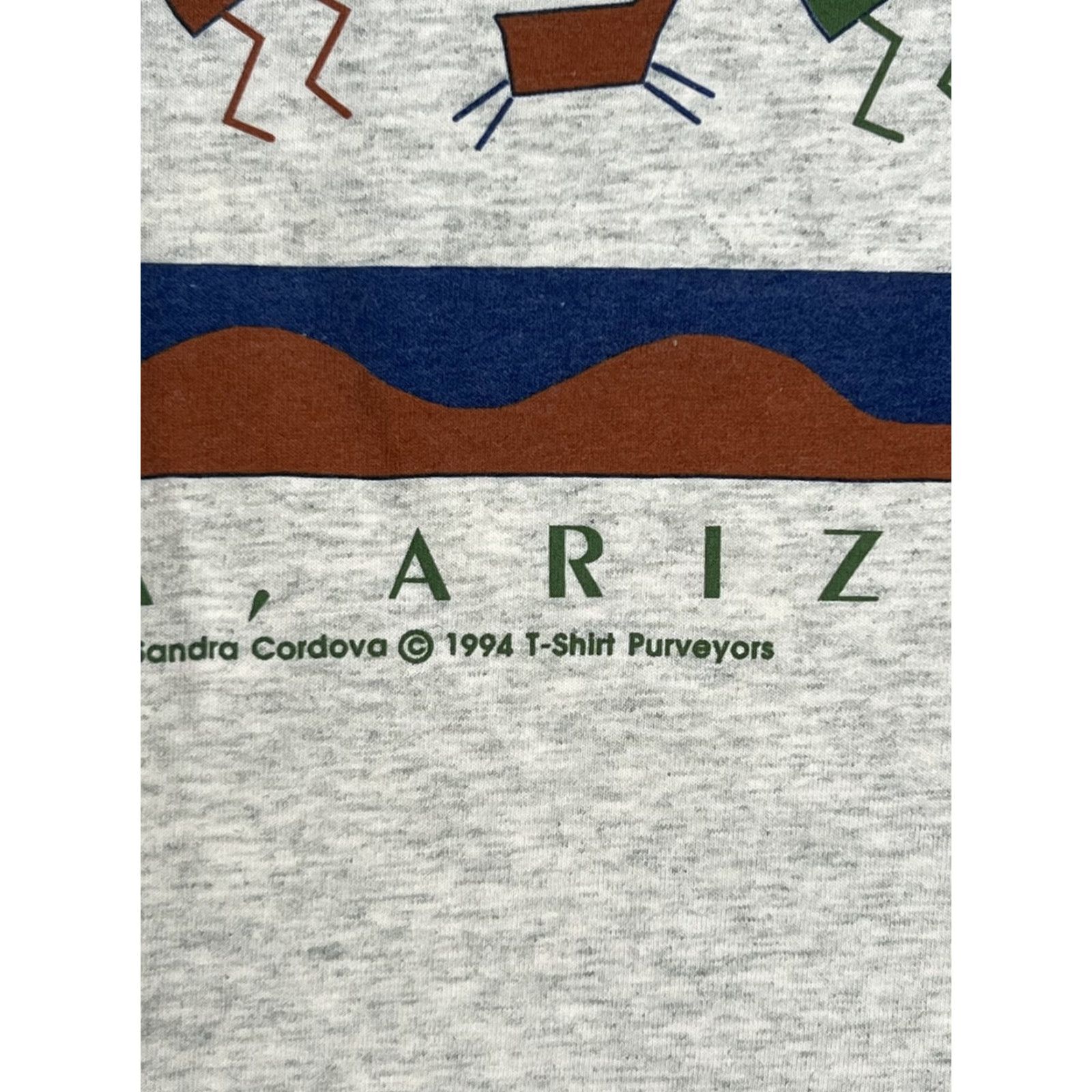 Fruit Of The Loom VINTAGE Sedona Arizona Kokopelli T-Shirt Mens XL Gray 1994 Southwest Graphic Size US XL / EU 56 / 4 - 3 Thumbnail