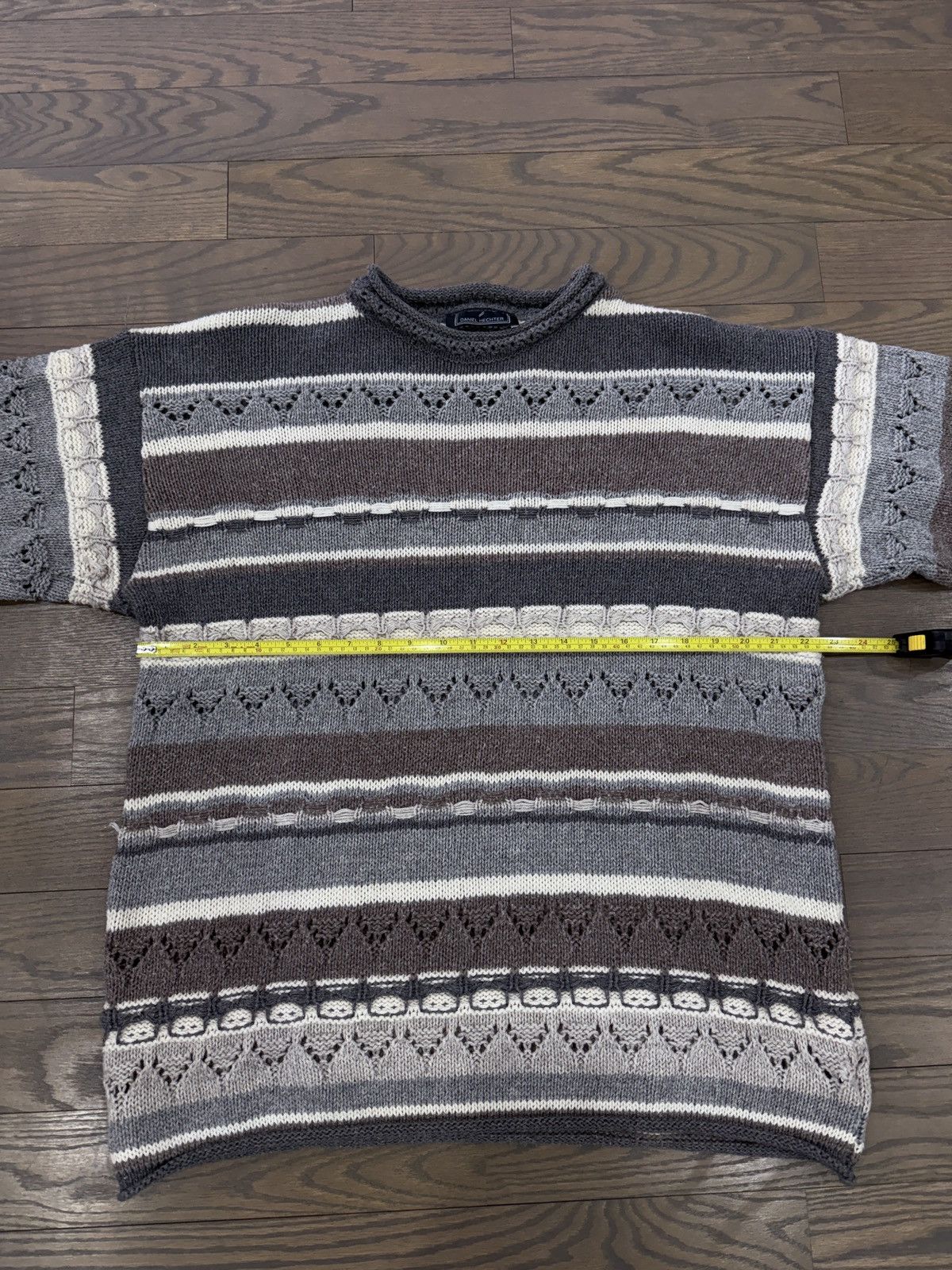 Vintage Vintage grey knitted sweater Size US L / EU 52-54 / 3 - 4 Thumbnail