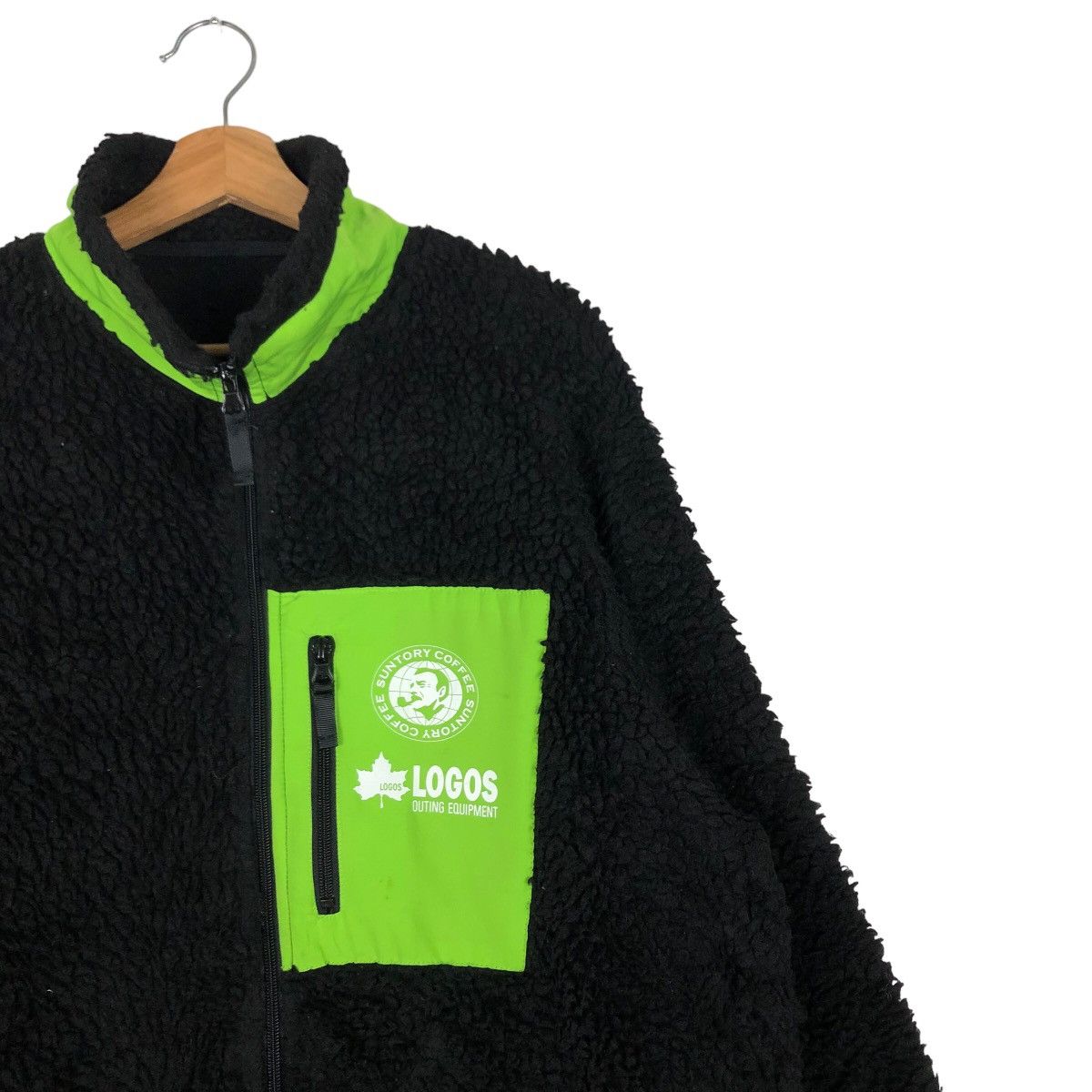 Japanese Brand 🔥Vtg Fleece Dip Pile Sherpa Jacket Suntory Coffee Boss Size US M / EU 48-50 / 2 - 6 Thumbnail