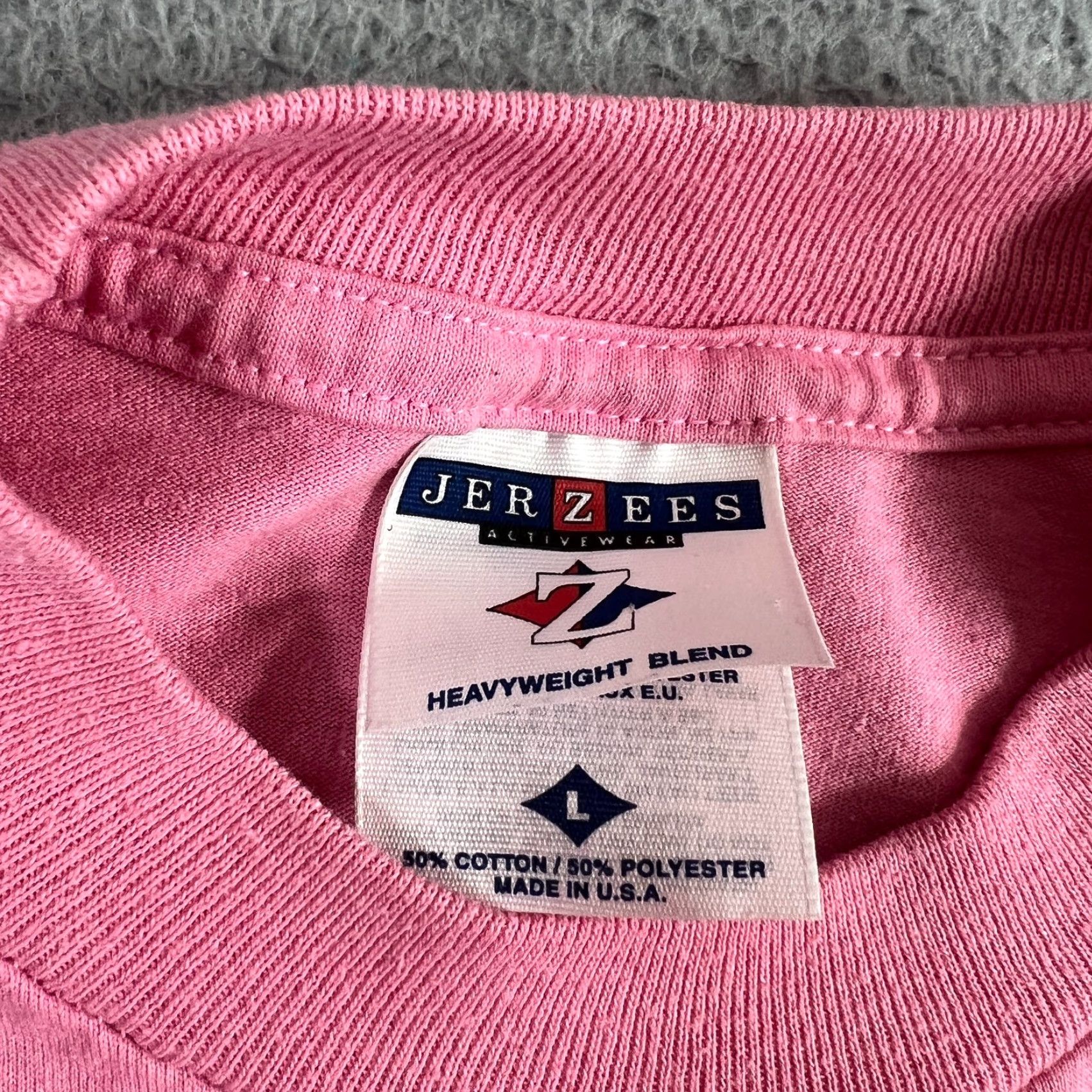 Vintage VINTAGE 90s Gillustrations Graphic T-Shirt Women L Pink Elegant Short Sleeve Basic Size L / US 10 / IT 46 - 4 Thumbnail
