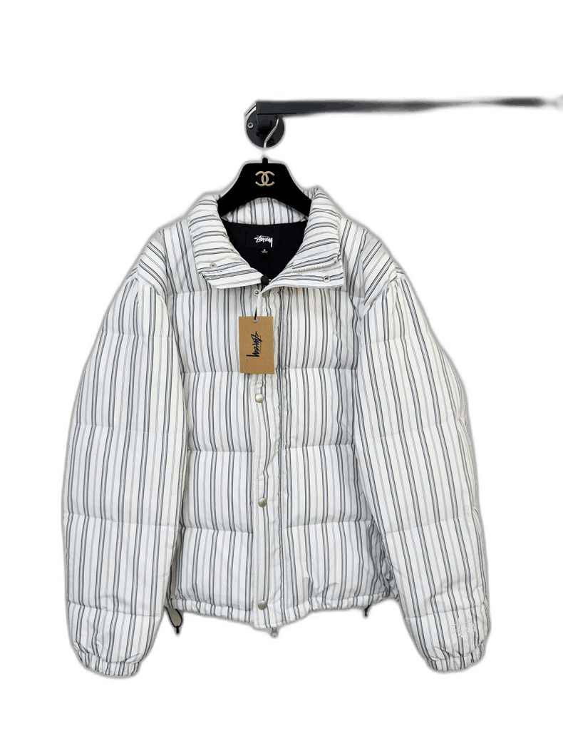 Stussy Stussy Striped Puffer Jacket with Tags Size S / US 4 / IT 40 - 1 Thumbnail