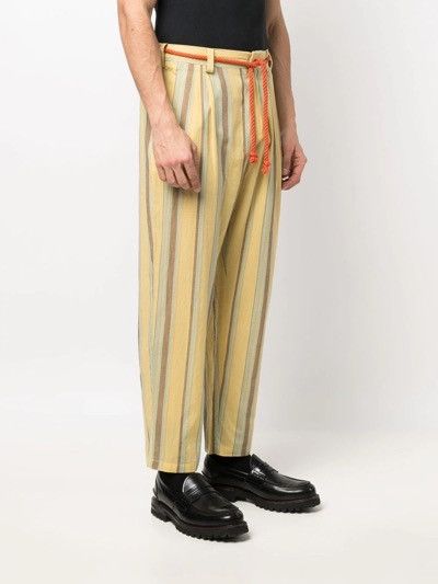 Viktor & Rolf !DS! SS20 Viktor & Rolf Stripe Print Yellow Trousers Size US 36 / EU 52 - 3 Thumbnail