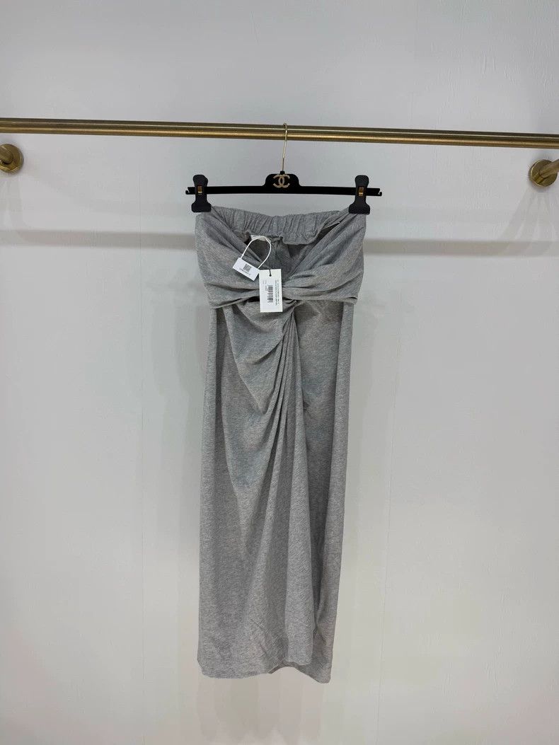 Dries Van Noten DRIES VAN NOTEN size:S Grey pleated skirt Size 22" - 1 Thumbnail