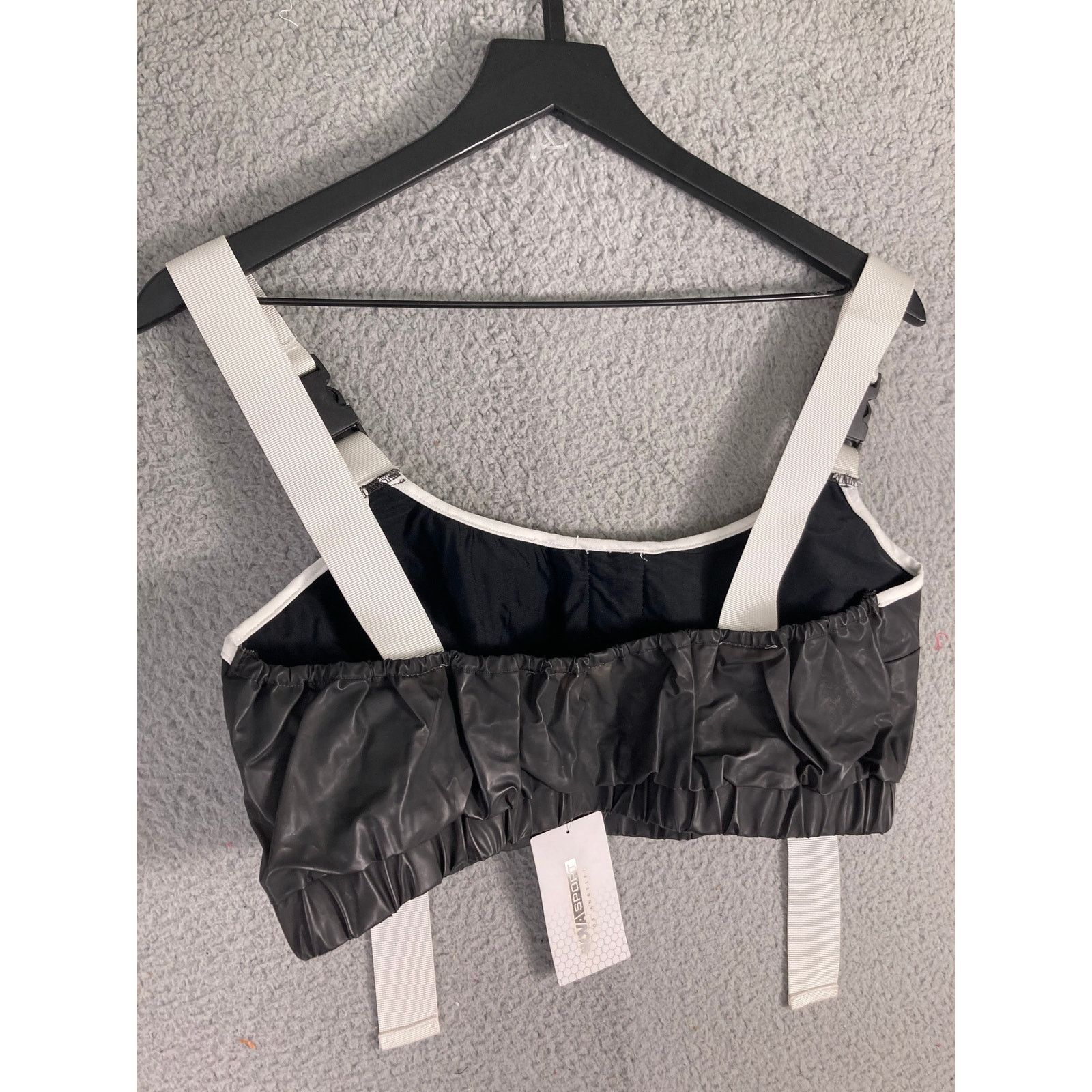Other Fashion Nova Women's Gray Active Set M Corset Top & Shorts Size 26" / US 2 / IT 38 - 11 Thumbnail