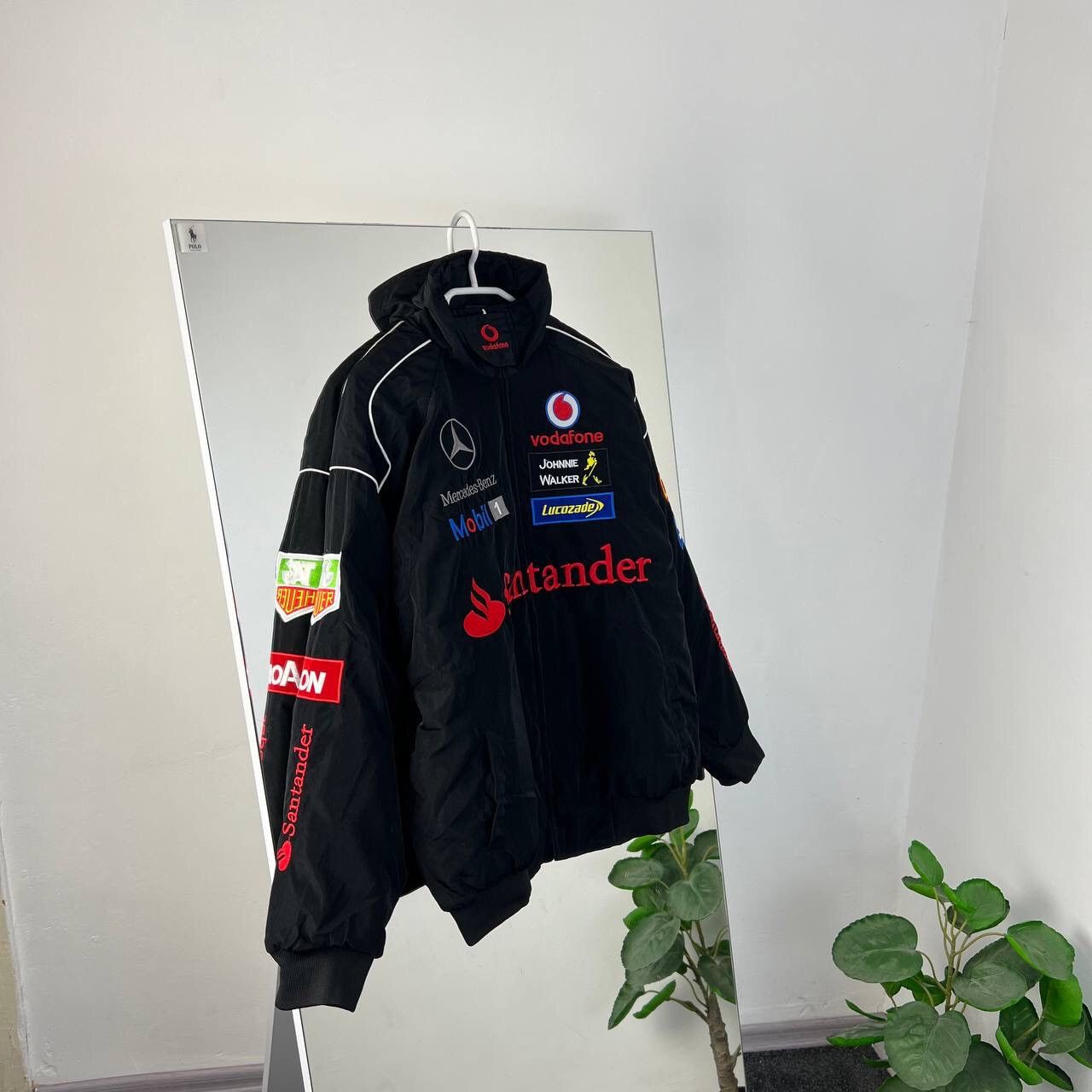 Santander Mclaren Racer Jacket Mercedes F1 Vintage Racing Jackets
