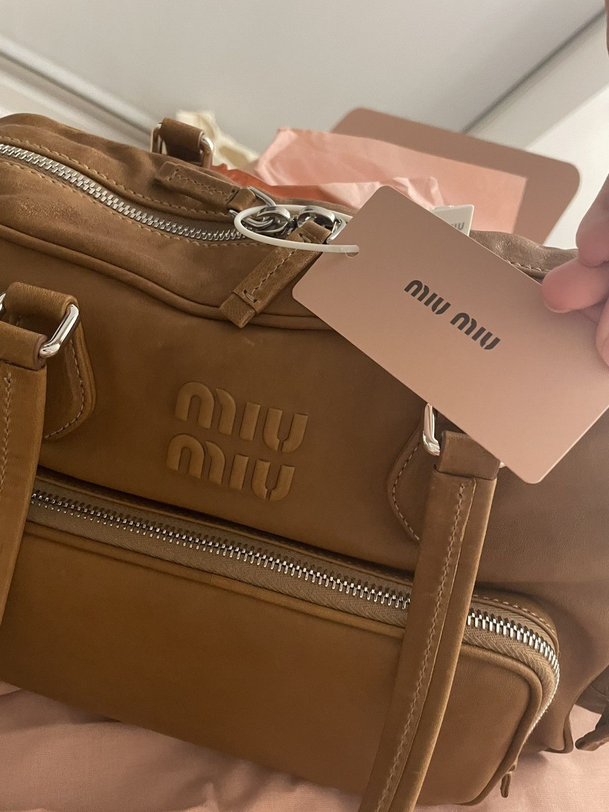 Miu Miu NWT Miumiu nap leather bag Size ONE SIZE - 1 Thumbnail