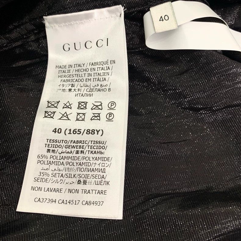 Gucci Gucci Black lapel mulberry silk long-sleeved shirt 2502-Nex Size US XXS / EU 40 - 6 Thumbnail