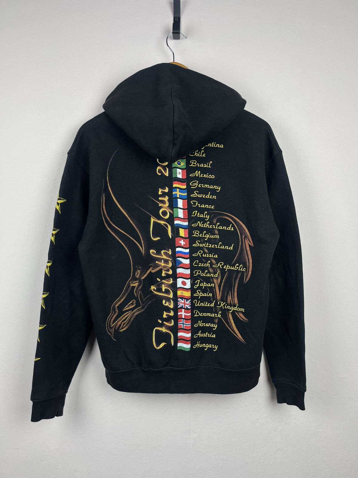 Band Tees Vintage Gotthard Firebirth Tour 2012 Hoodie Black Flame Size US S / EU 44-46 / 1 - 2 Thumbnail