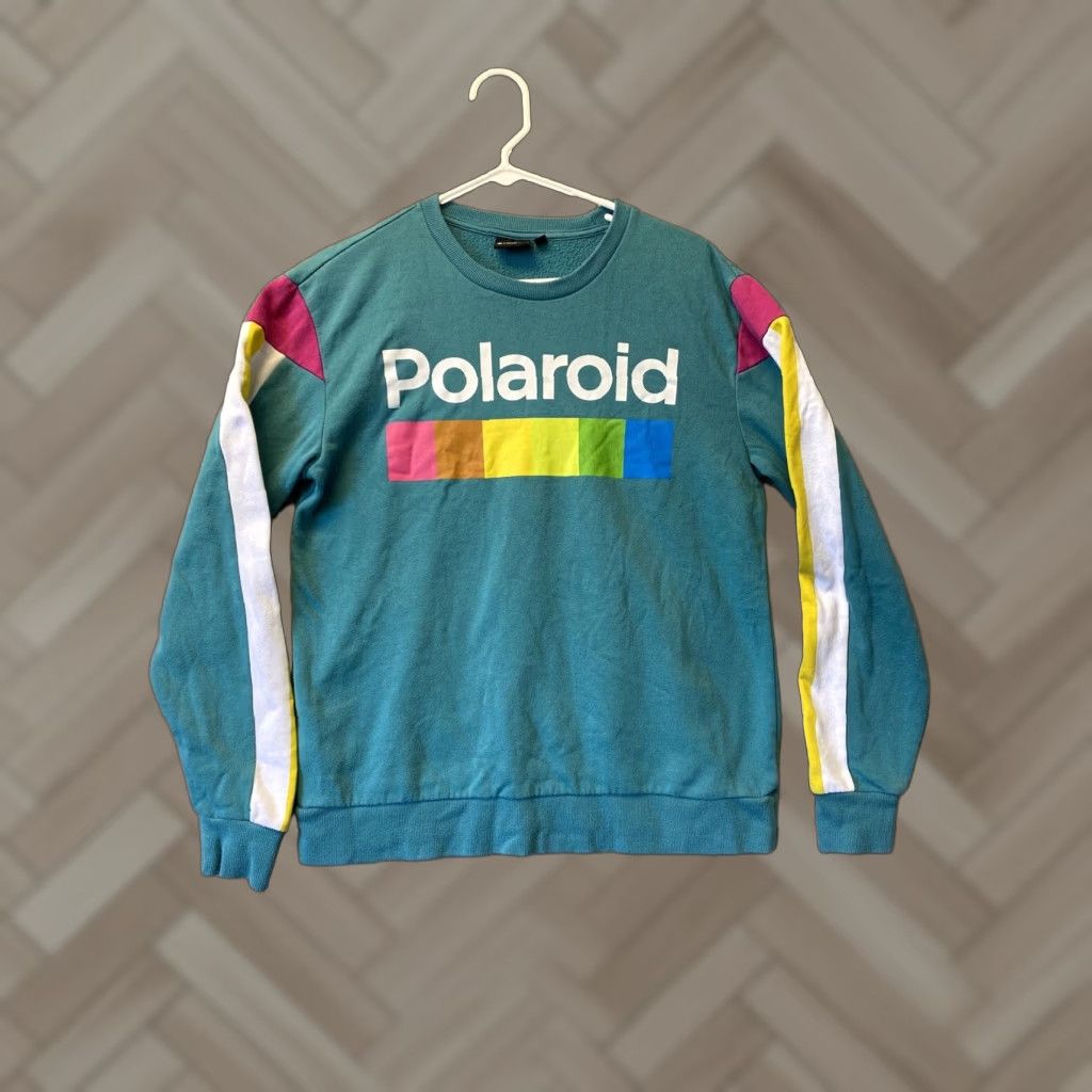 Polaroid VINTAGE Polaroid Retro Crewneck Sweatshirt Adult Small Green Lightweight Mens Size US S / EU 44-46 / 1 - 1 Thumbnail