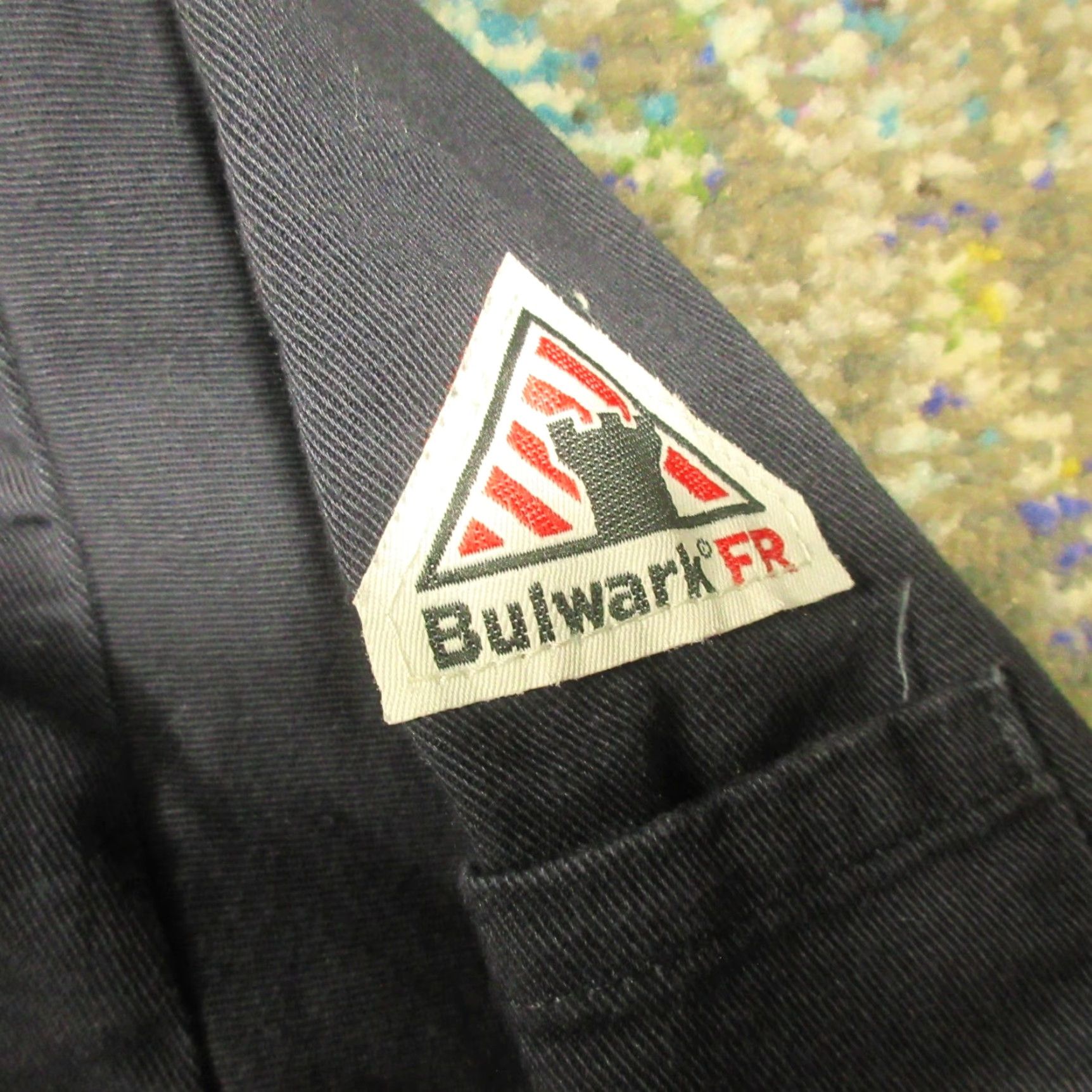 Vintage Bulwark FR Jacket Mens XL Blue Flame Resistant 10.6 ATPV Embroidered Jacket Size US XL / EU 56 / 4 - 4 Thumbnail