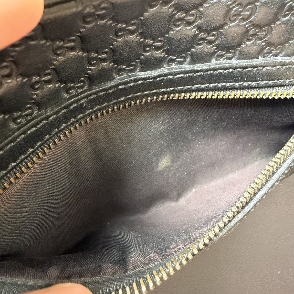 Gucci Gucci - Microguccissima Calfskin Black Toiletry Bag Size ONE SIZE - 17 Thumbnail