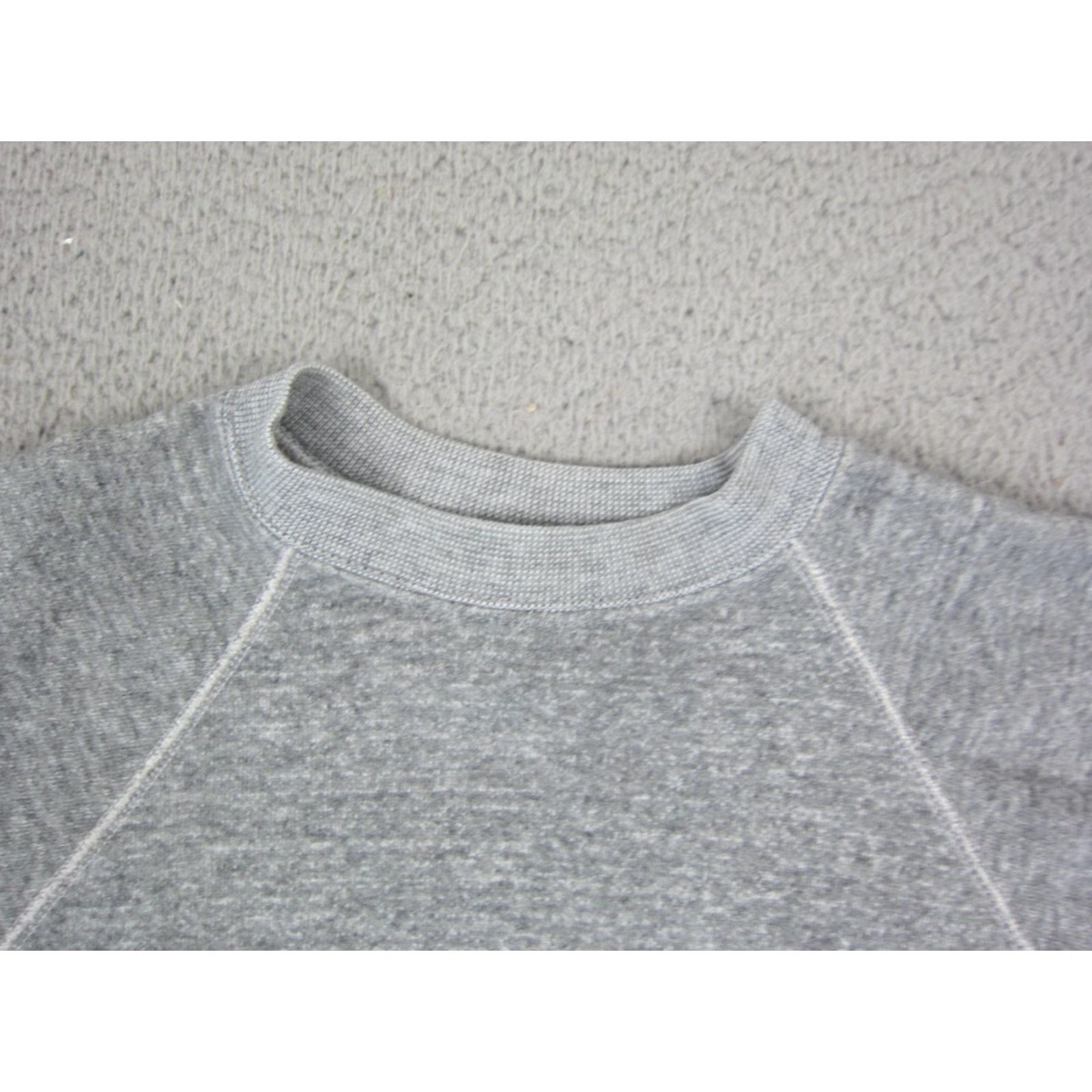 Vintage VINTAGE Sweatshirt Mens LT Gray Thermal Fleece Made in USA 60s Crew Neck Long Sleeve Pullover 90s Outdoor Sports USA Men Shirt Size US L / EU 52-54 / 3 - 2 Thumbnail