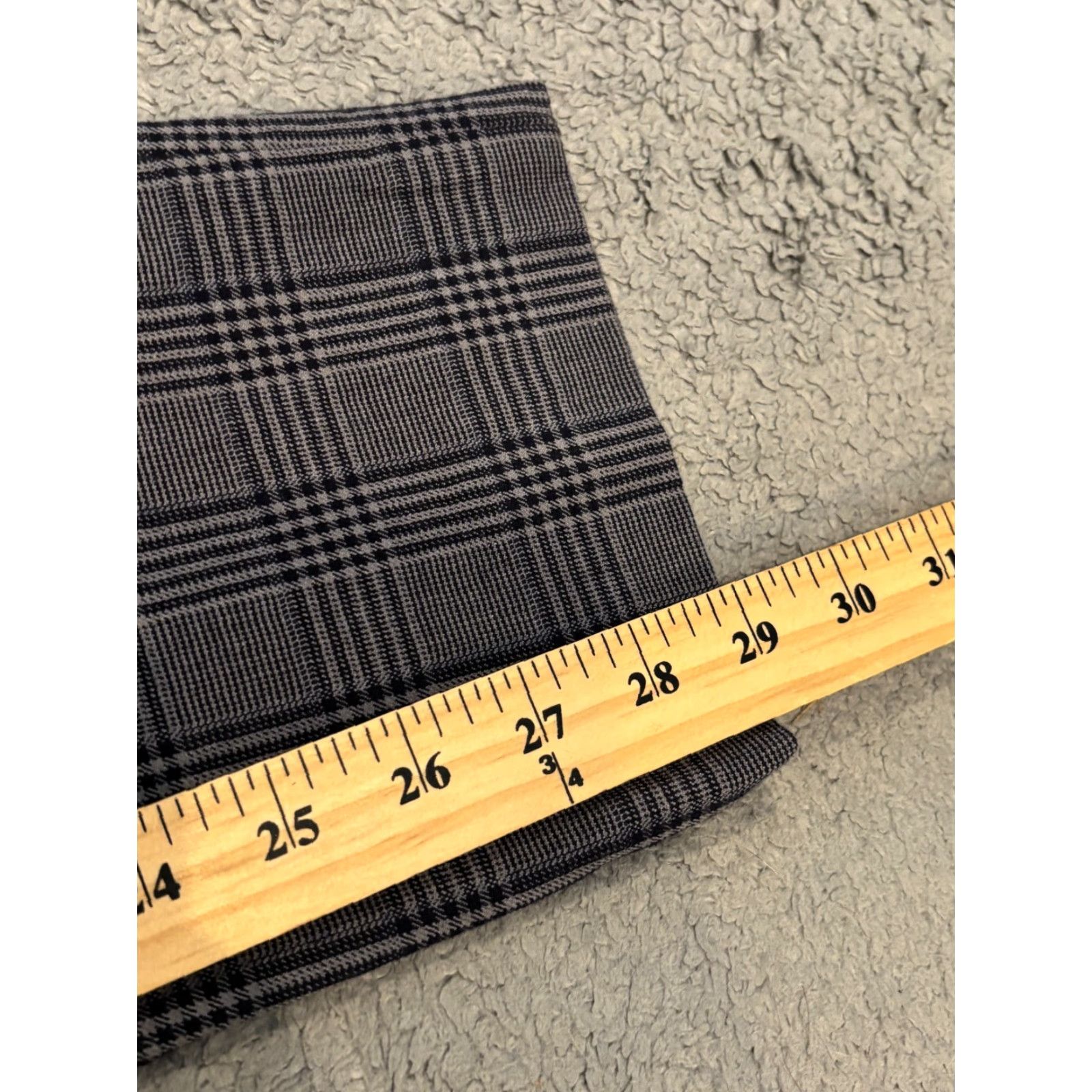 Banana Republic VINTAGE? No. Banana Republic Pants Womens 8 Sloan Gray Plaid Stretch Career Office Size 30" / US 8 / IT 44 - 5 Thumbnail