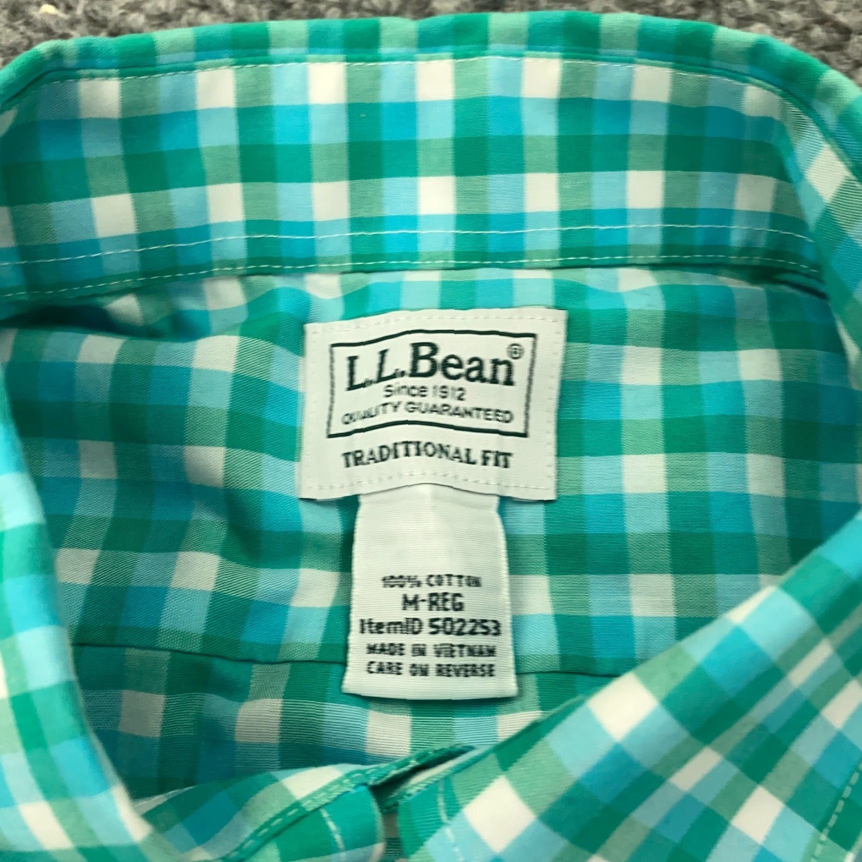 Vintage VTG LL Bean Shirt Mens Medium Plaid Button Down Traditional Fit Size US M / EU 48-50 / 2 - 4 Thumbnail