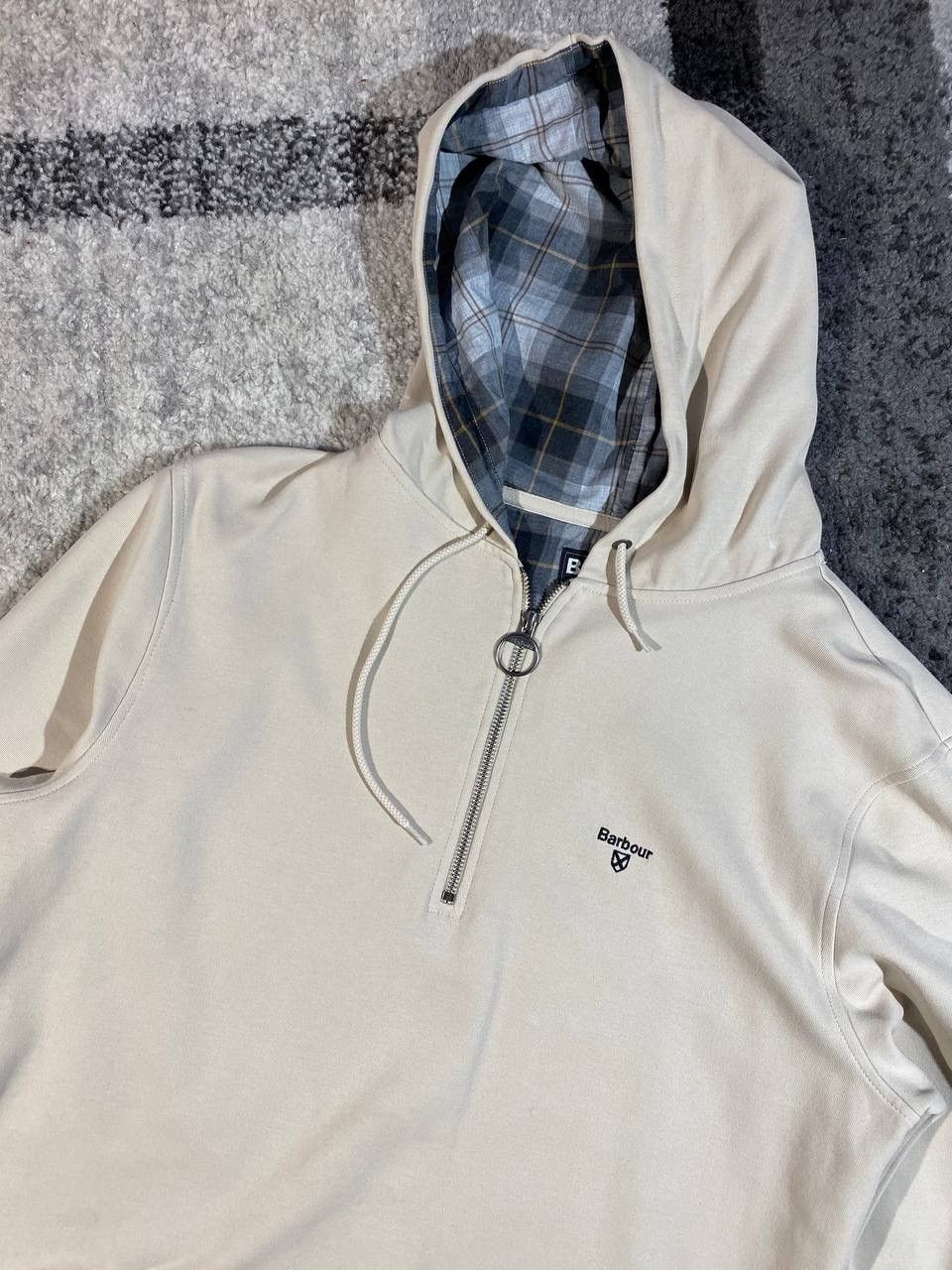 Barbour Barbour international hoodie men Size L 1/4 zip beige hoodes Size US L / EU 52-54 / 3 - 3 Thumbnail