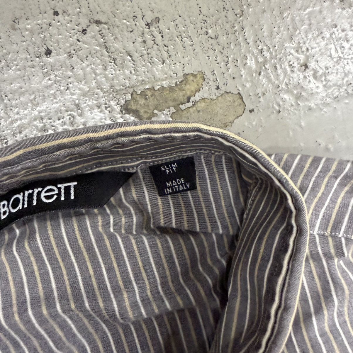 Neil Barrett Neil Barret Dipped Creased Stripe Popeline Shirts Size US XXS / EU 40 - 4 Thumbnail