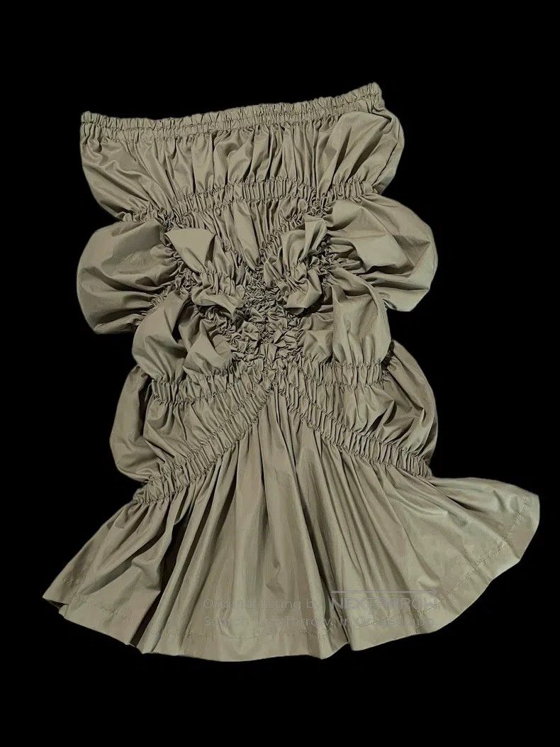 Issey Miyake Issey Miyake Elastic Butterfly Ruffled Midi Skirt Size 25" / US 0 / IT 36 - 1 Thumbnail