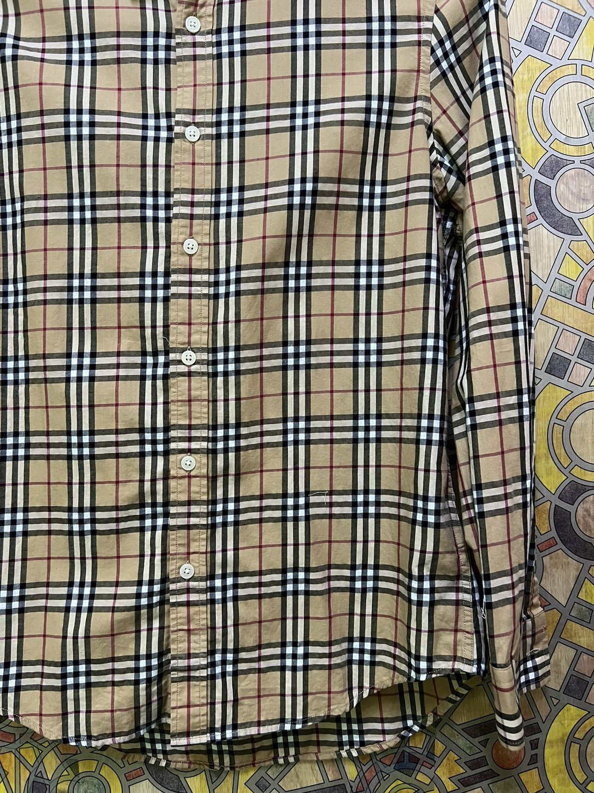 Burberry Burberry Somerton Nova Check Long Sleeve Shirt Men's Small Size US M / EU 48-50 / 2 - 14 Thumbnail