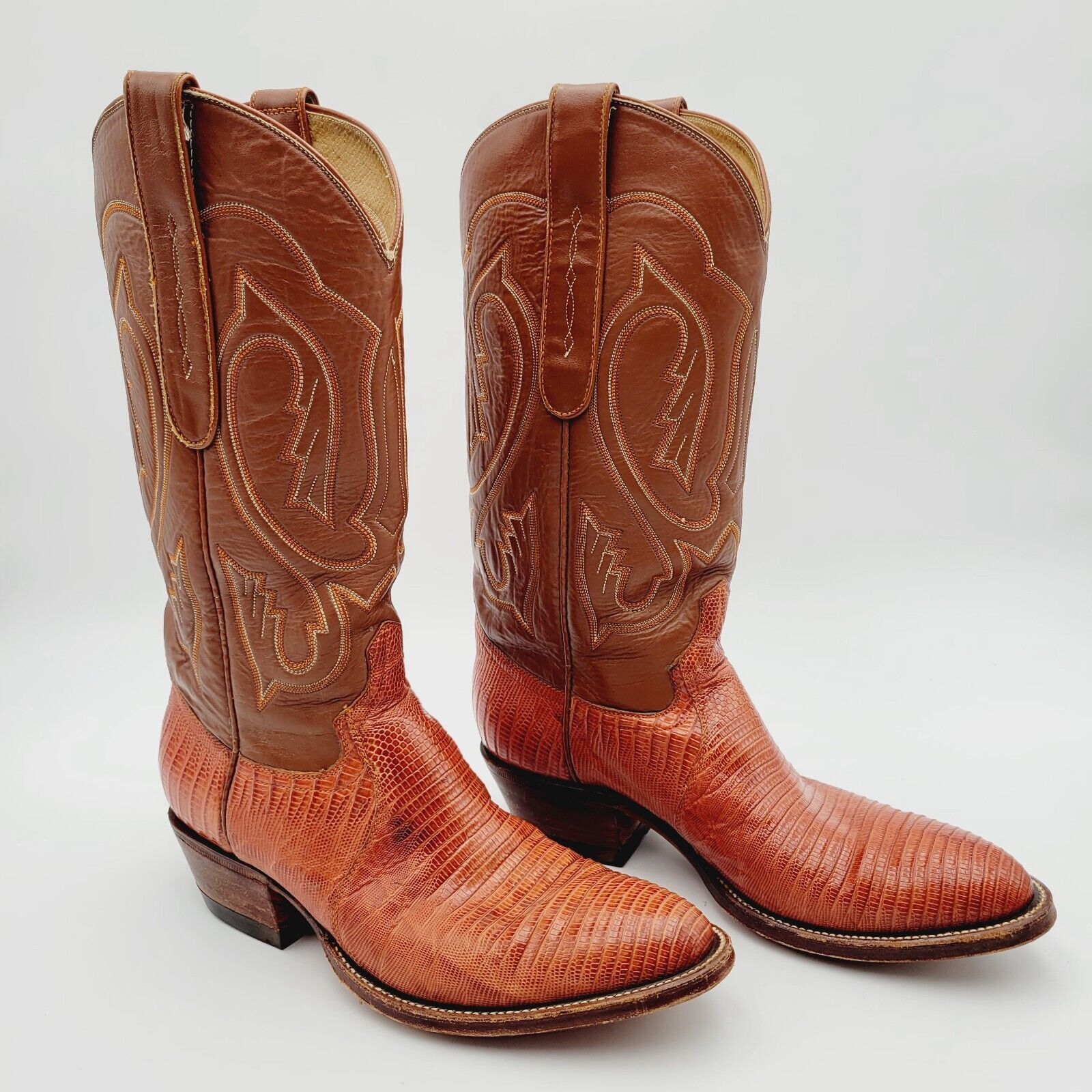 Vintage Cowtown Boots Lizard Cowboy Boots Sz 8 E Model 840 Exotic Size US 8 / EU 41 - 1 Thumbnail
