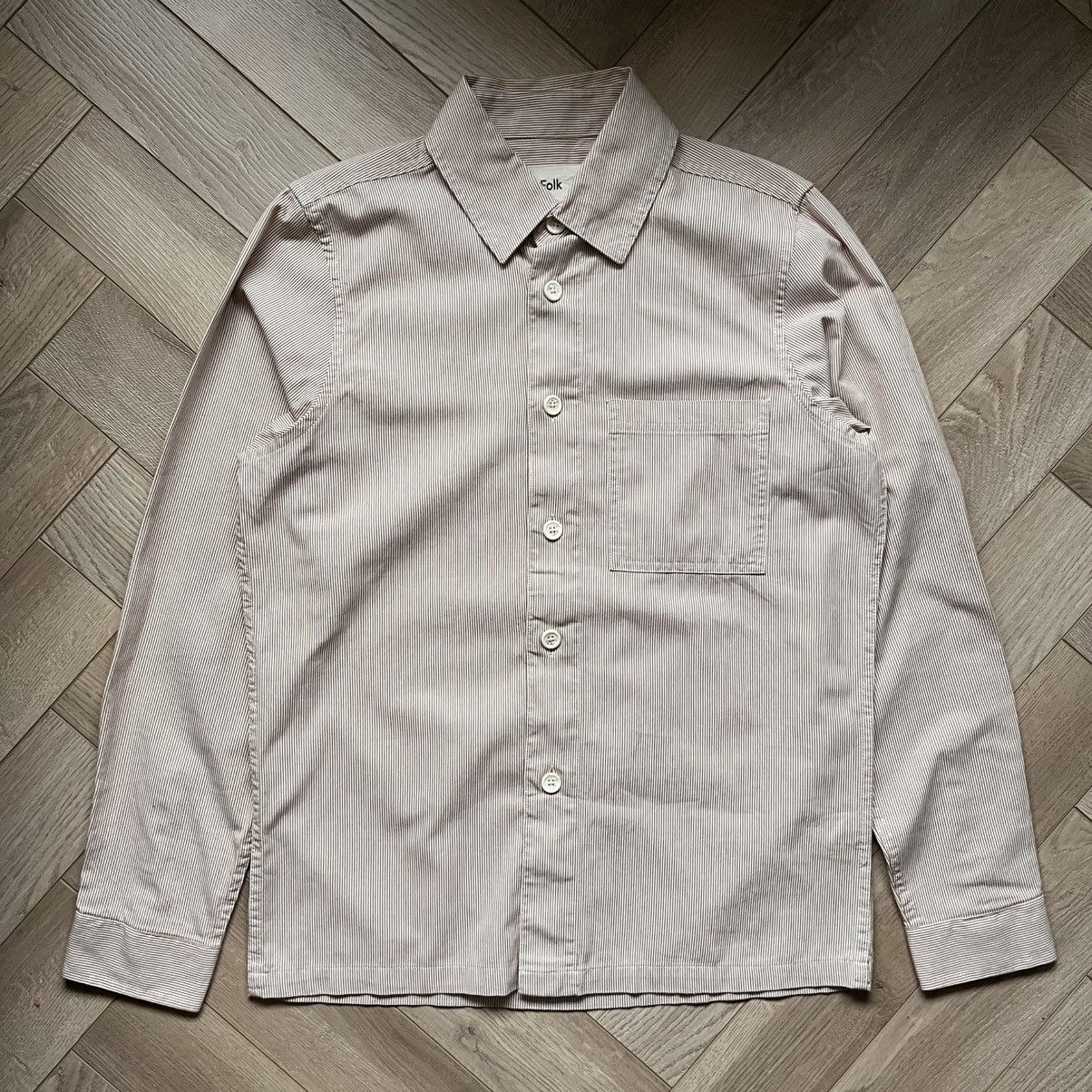 Folk Folk Striped Over Shirt Size US M / EU 48-50 / 2 - 1 Thumbnail