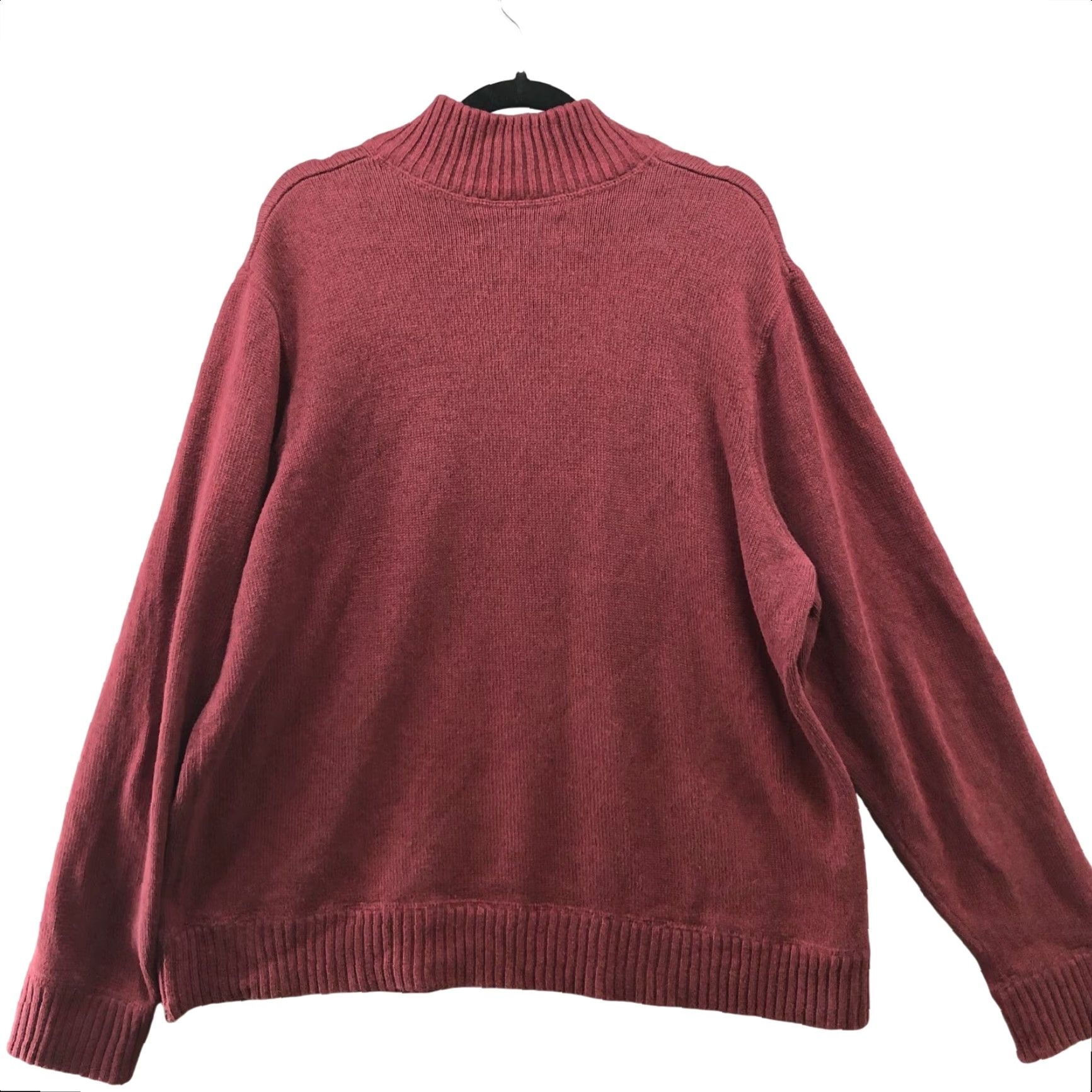 Eddie Bauer VINTAGE Eddie Bauer 1/4 Zip Sweater Mens 2XL Burgundy Wine Red Cotton Knit Pullover Size US XXL / EU 58 / 5 - 2 Thumbnail