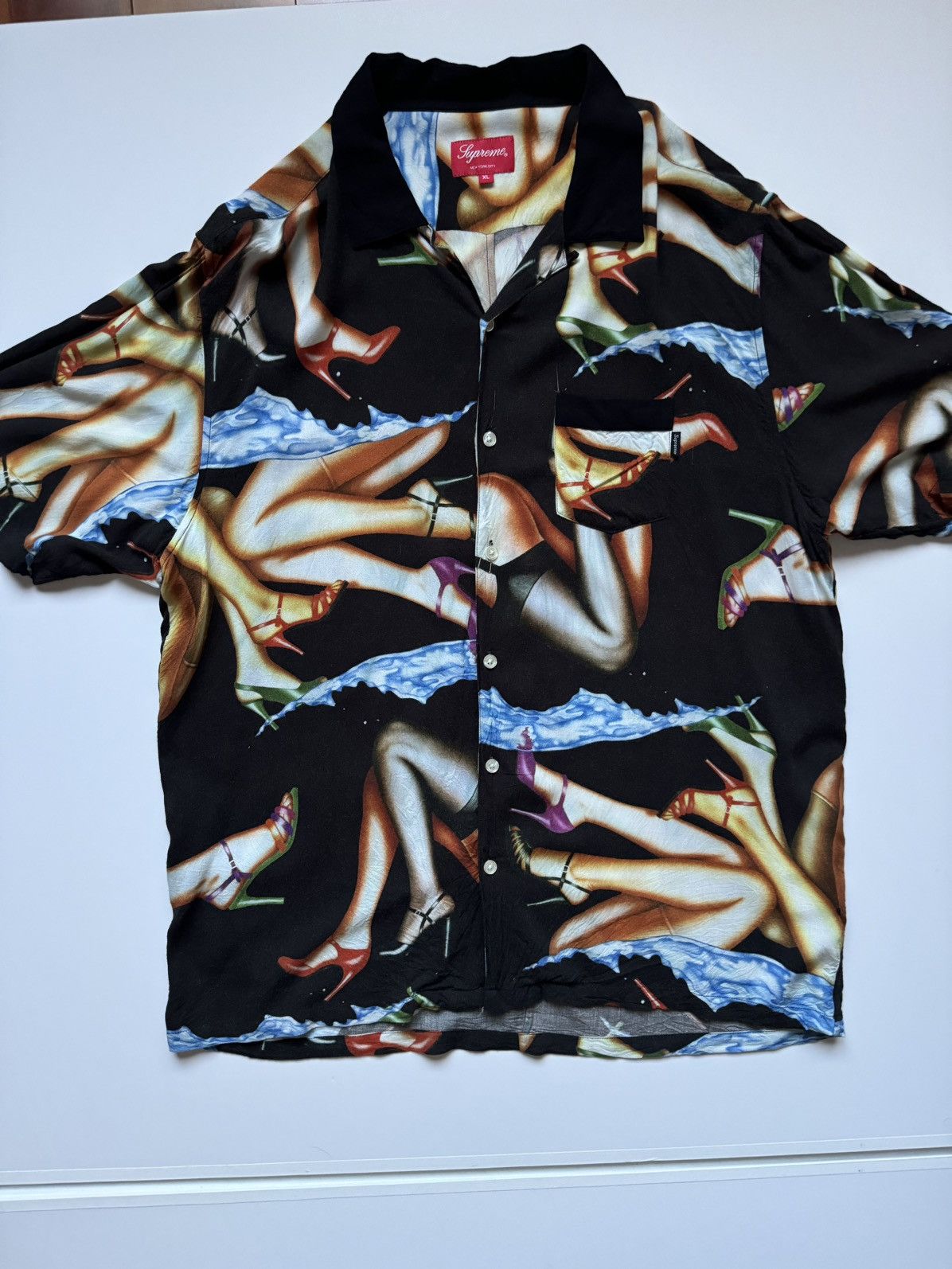 Supreme 2015 Heels Rayon Shirt Size US XL / EU 56 / 4 - 4 Thumbnail