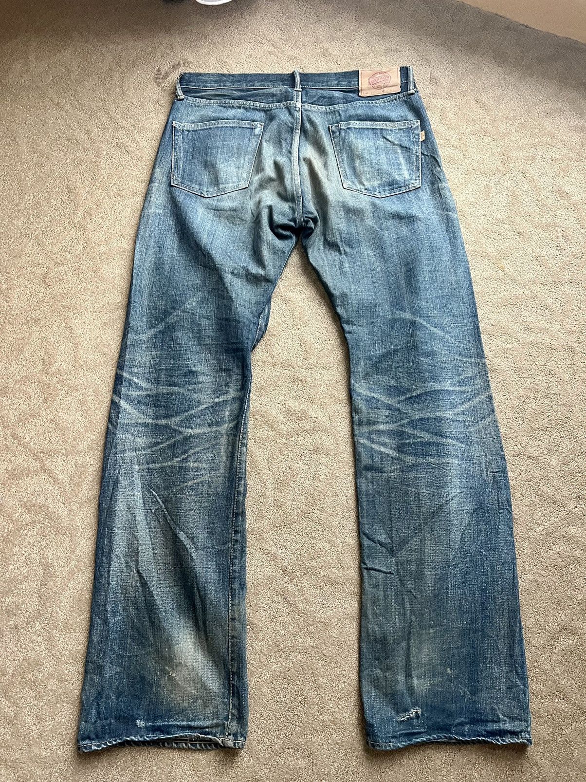 Japanese Brand × OMNIGOD × Vintage Omnigod Selvedge Smoke Flared Jeans Size US 36 / EU 52 - 19 Thumbnail