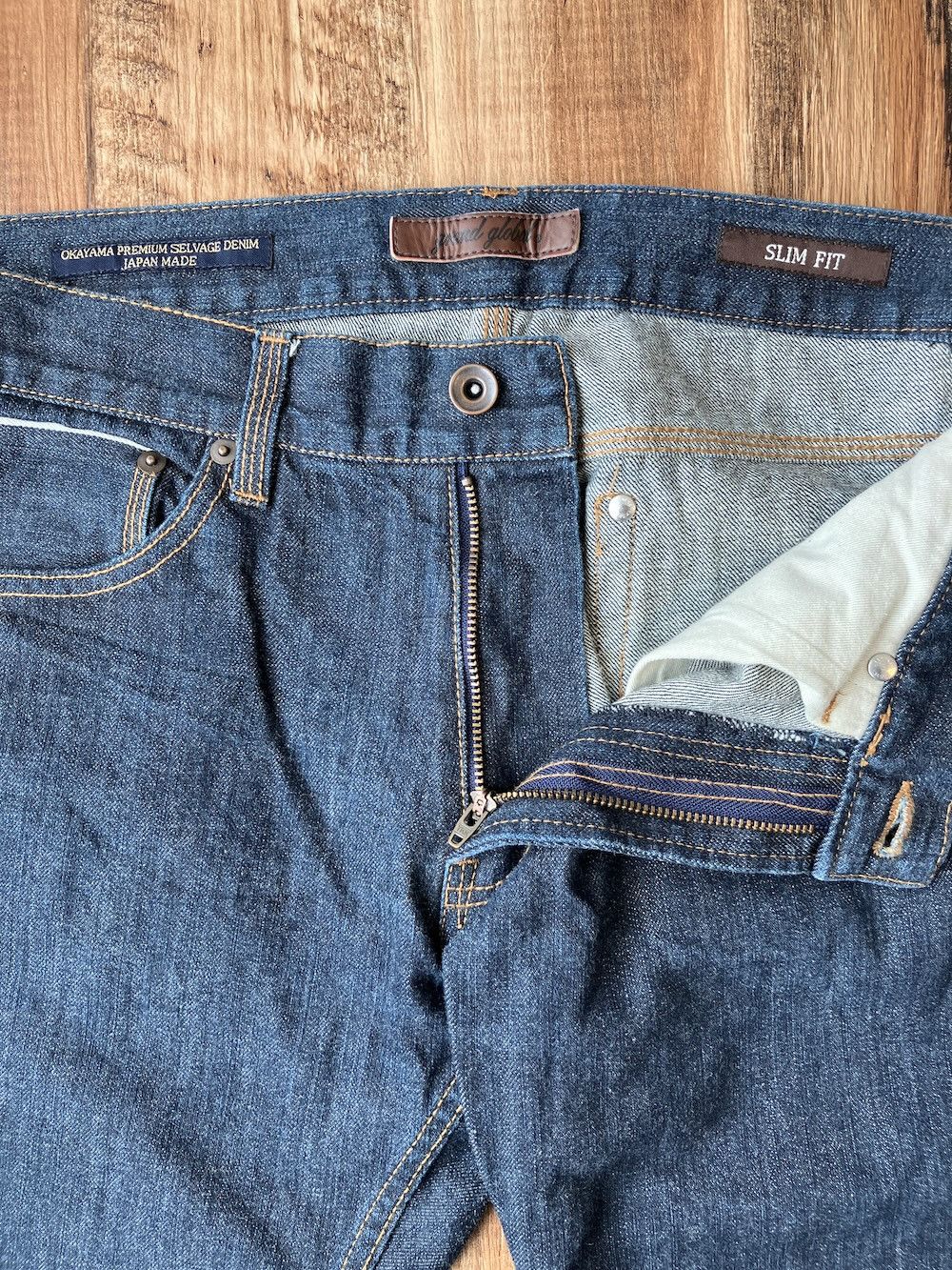 Japanese Brand GGD (Grand Global) W33 x L30 Slim Premium Okayama Denim Size US 33 - 6 Thumbnail