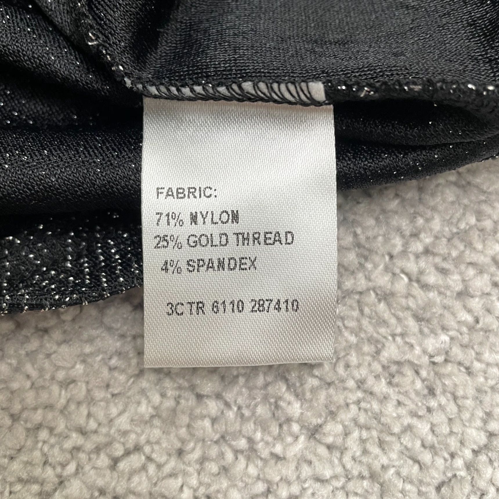 Vintage TEMT Black Cowl Neck Top Womens Medium Sleeveless Knit Nylon Spandex Shiny Casual Stretch Basic Logo Sleeve Strappy Size M / US 6-8 / IT 42-44 - 7 Thumbnail