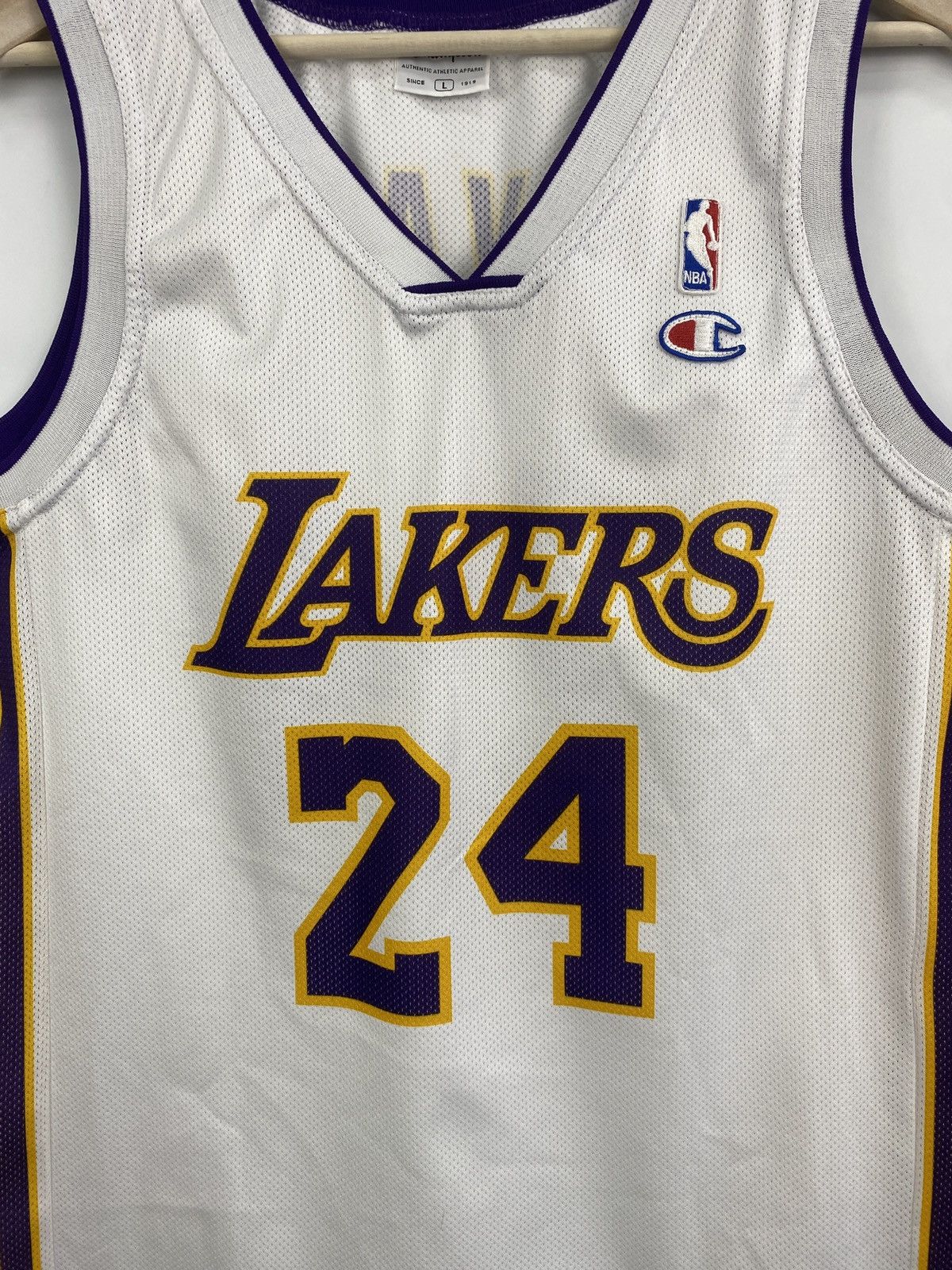 Champion 🇺🇸 Vintage Y2K Kobe Bryant 24 Champion L A Lakers Jersey Rare Size US L / EU 52-54 / 3 - 5 Thumbnail