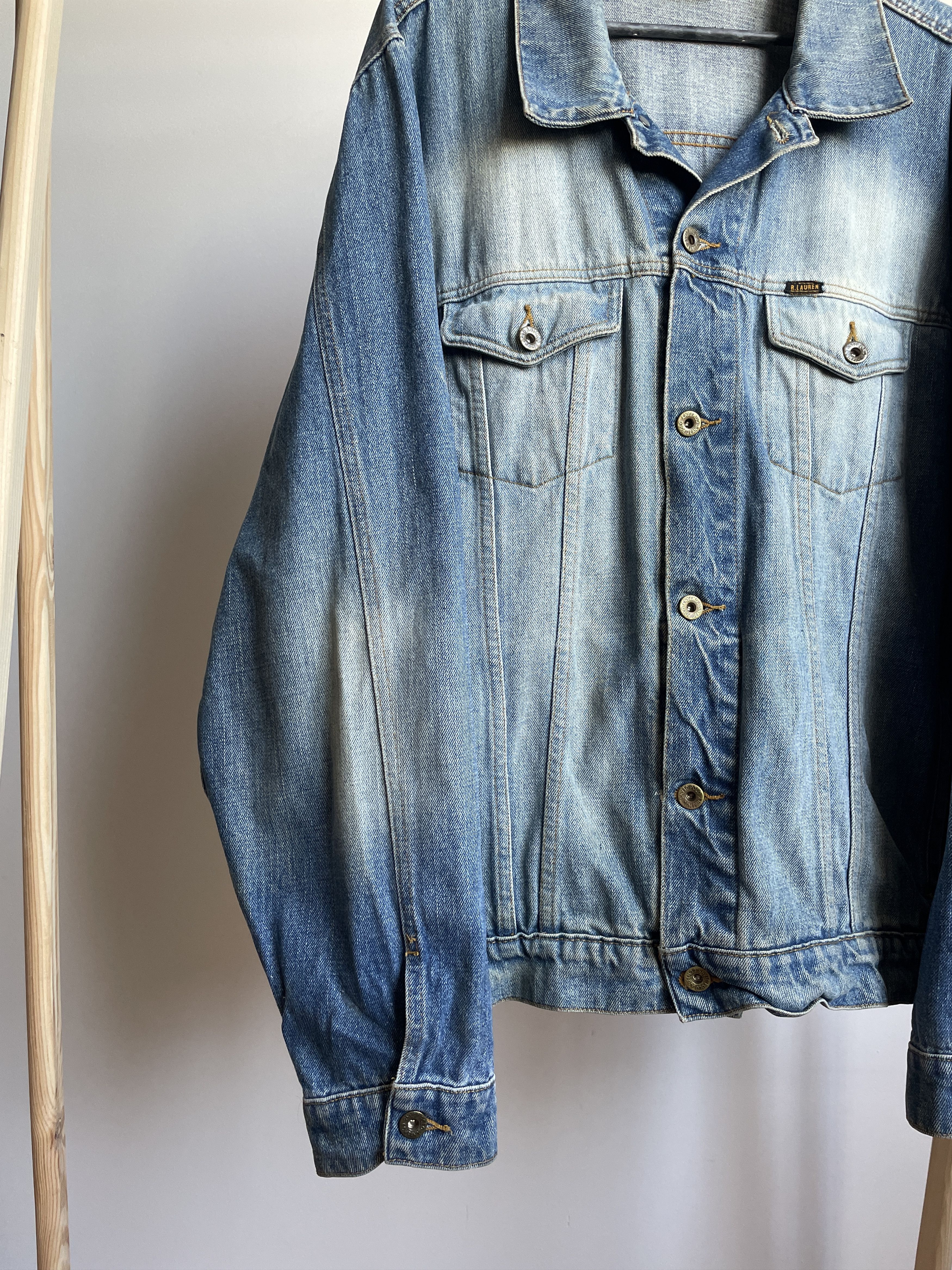 Polo Ralph Lauren Polo Ralph Lauren Extreme Sandblast Vintage 90s Denim Jacket Size US XL / EU 56 / 4 - 6 Thumbnail
