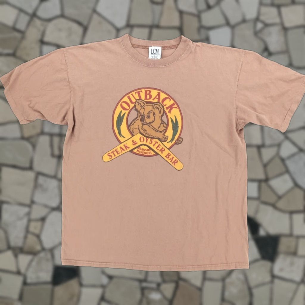 Vintage VINTAGE LCM Shirt Brown Men’s L VTG Outback Steak Oyster Bar Solid T-Shirt - Vintage Mens L Brown Shirt Size US L / EU 52-54 / 3 - 1 Thumbnail