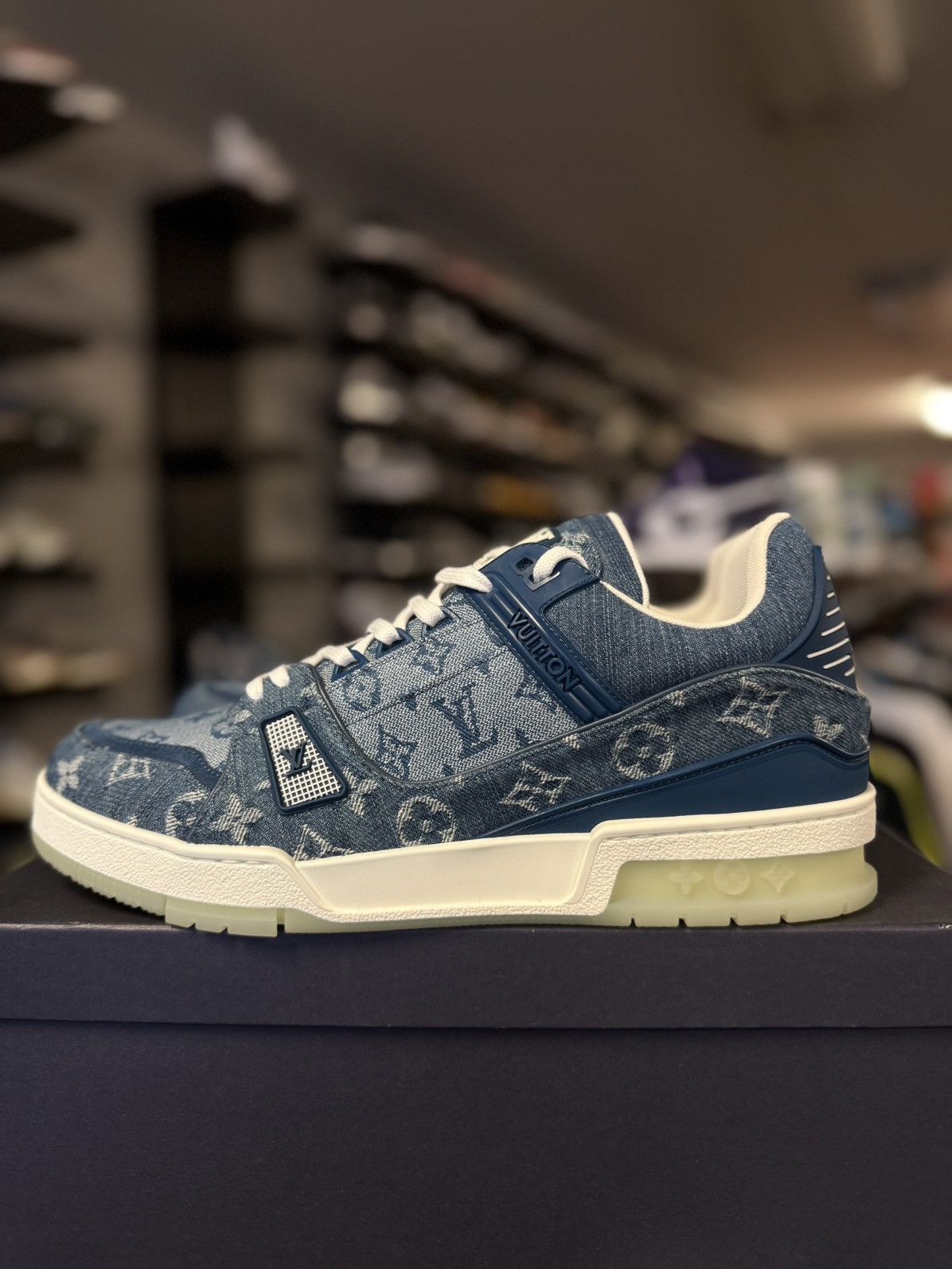 Louis Vuitton Louis Vuitton Denim Trainer 2020 Size 9UK/10US New Size US 10 / EU 43 - 1 Thumbnail
