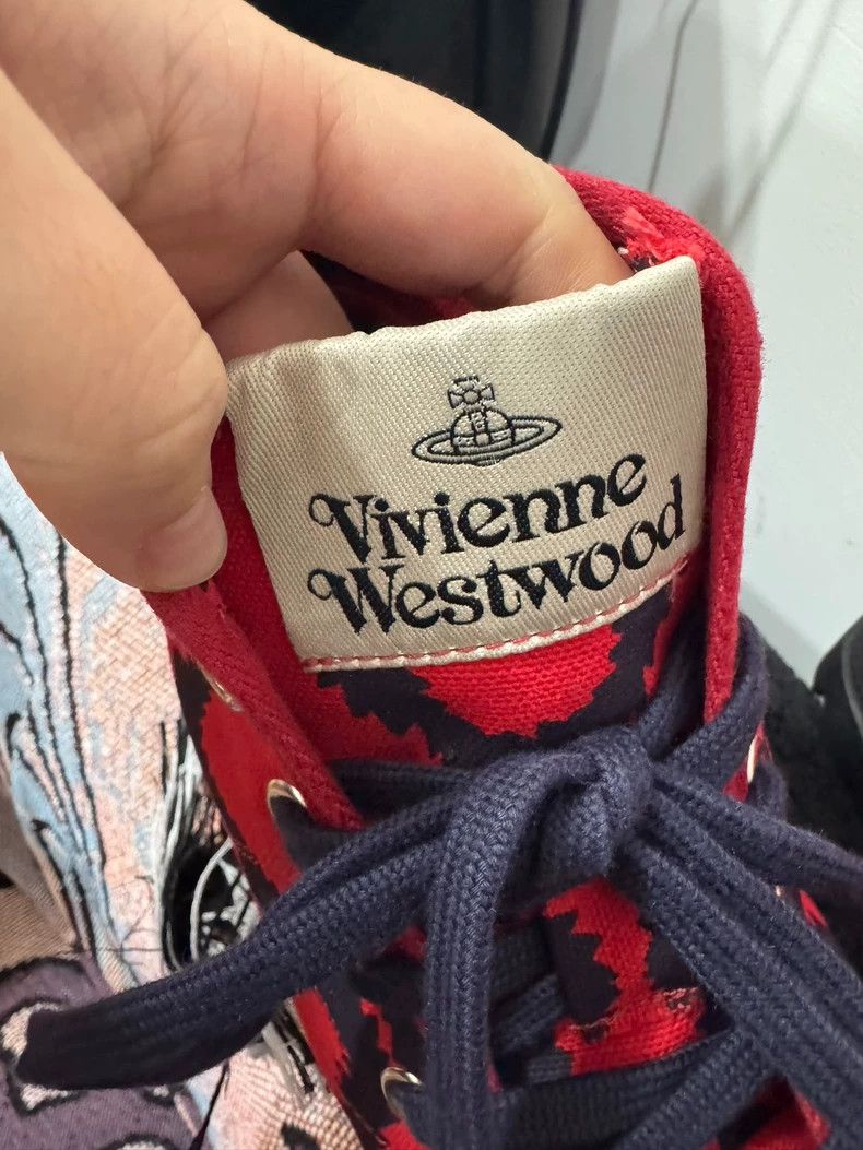 Vivienne Westwood Vivienne Westwood Red and blue pirate cloth shoes Size US 5.5 / IT 35.5 - 2 Thumbnail