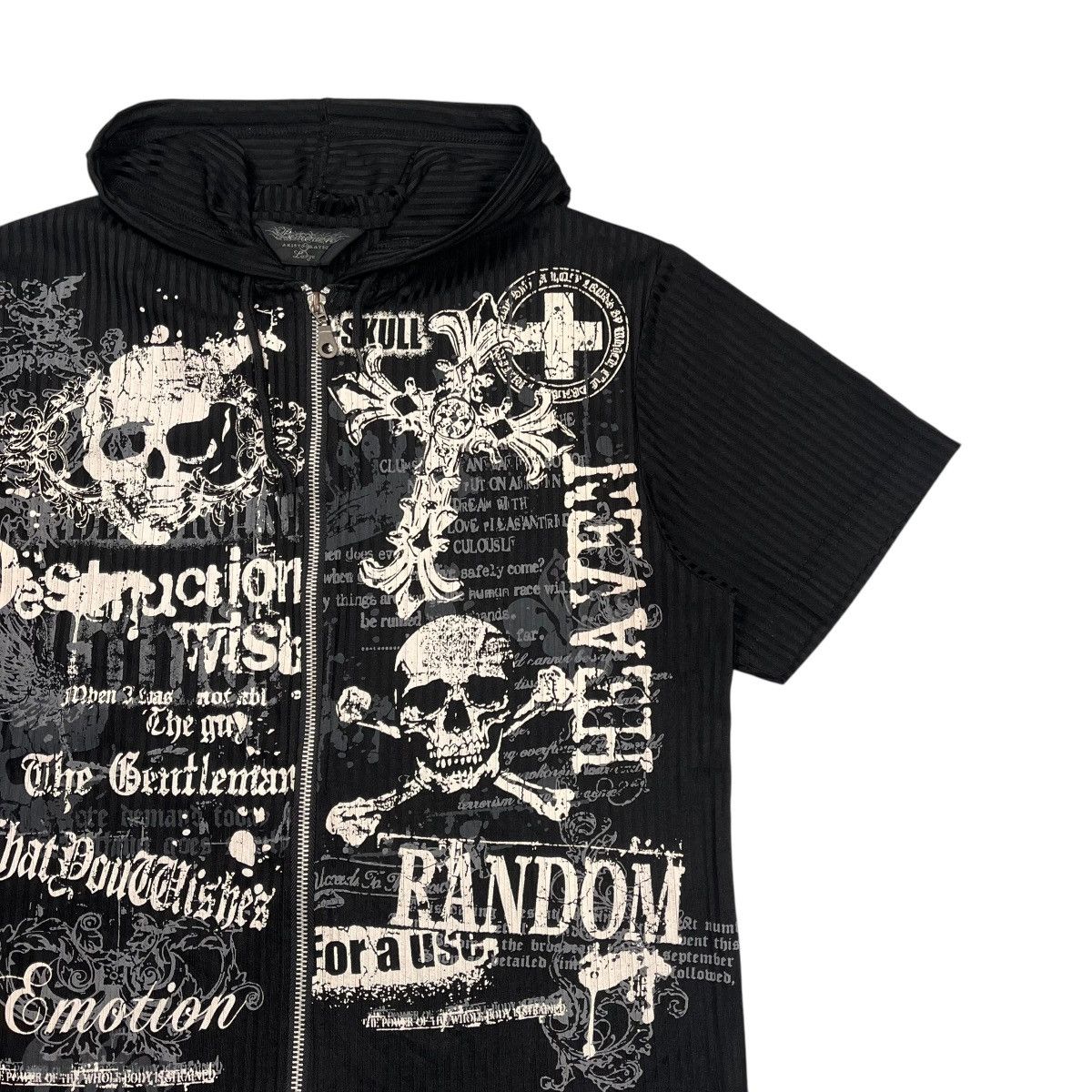 Le Grande Bleu (L.G.B.) Beaumere Poem Zip Up Hoodie Short Sleeve Size US M / EU 48-50 / 2 - 3 Thumbnail