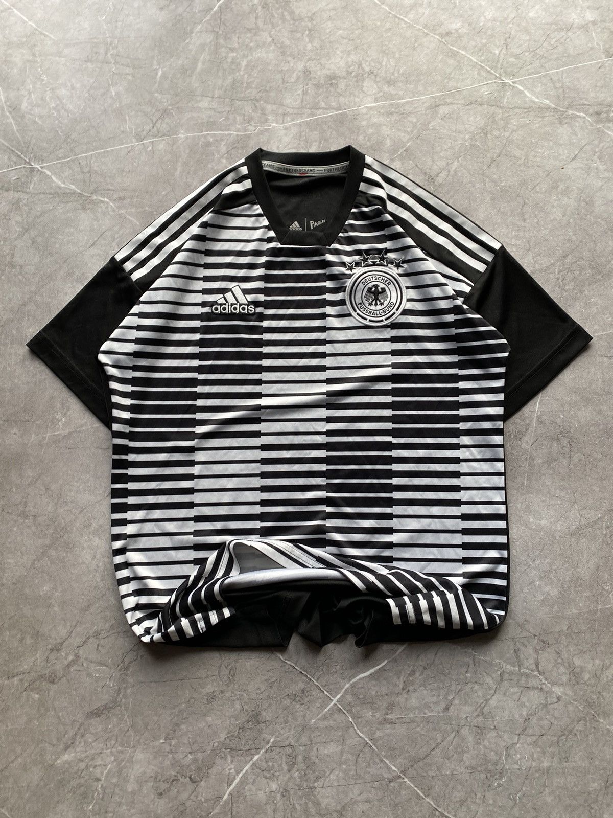 Adidas Vintage Adidas Parley Germany Deutscher Soccer Jersey Size US S / EU 44-46 / 1 - 2 Thumbnail