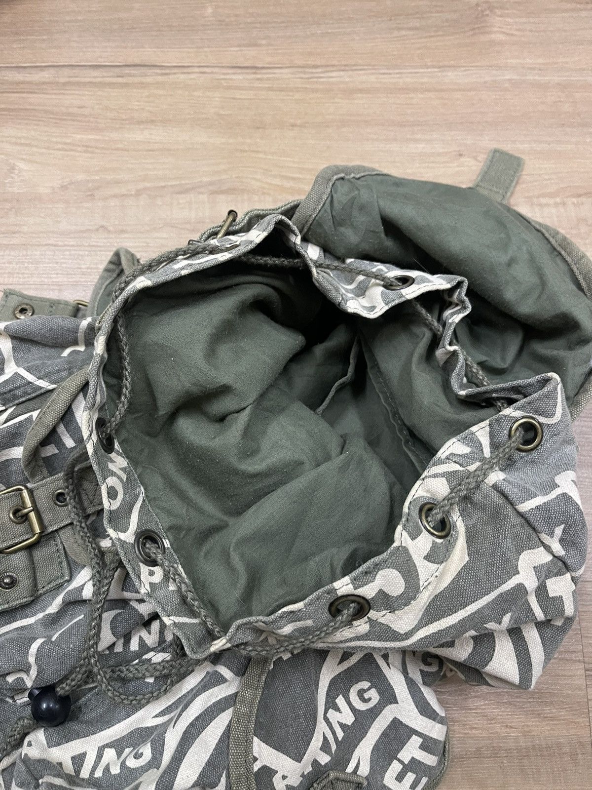 Japanese Brand Japanese brand army style backpack Size ONE SIZE - 2 Thumbnail
