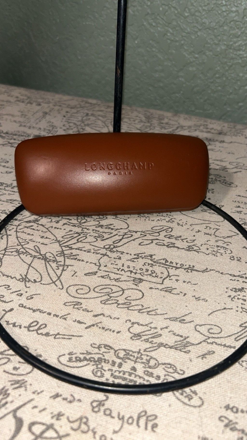 Longchamp Longchamp Paris Brown Leather Hard Shell Eyeglass(Case Only) Size ONE SIZE - 1 Thumbnail