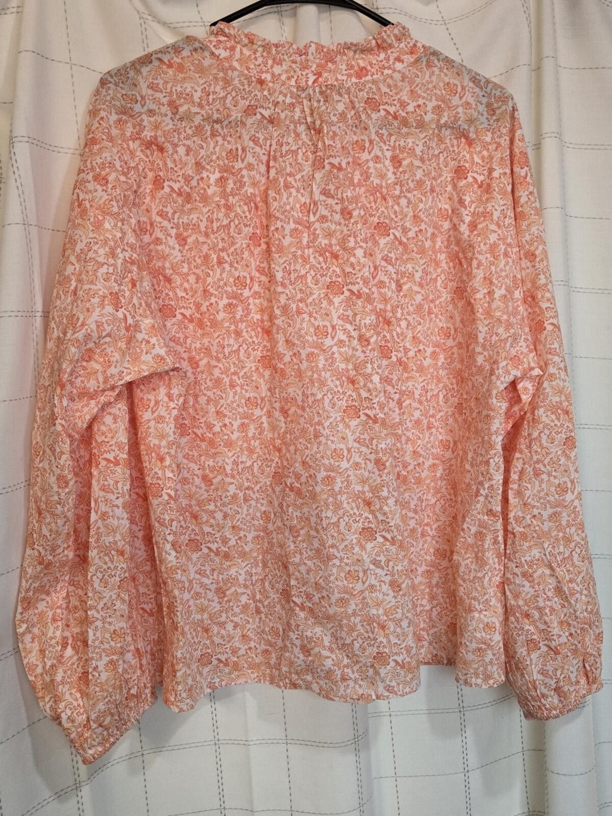 Other Loft Floral Blouse Size L / US 10 / IT 46 - 5 Thumbnail