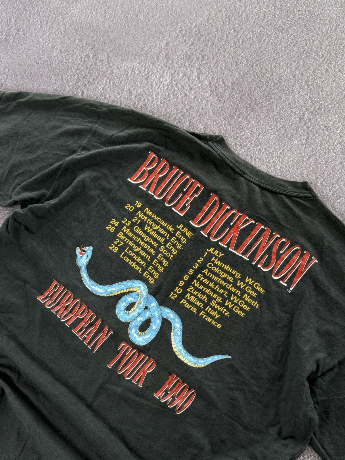 Band Tees Vintage Bruce Dickinson 1990s Crazy t-shirt Size US L / EU 52-54 / 3 - 11 Thumbnail