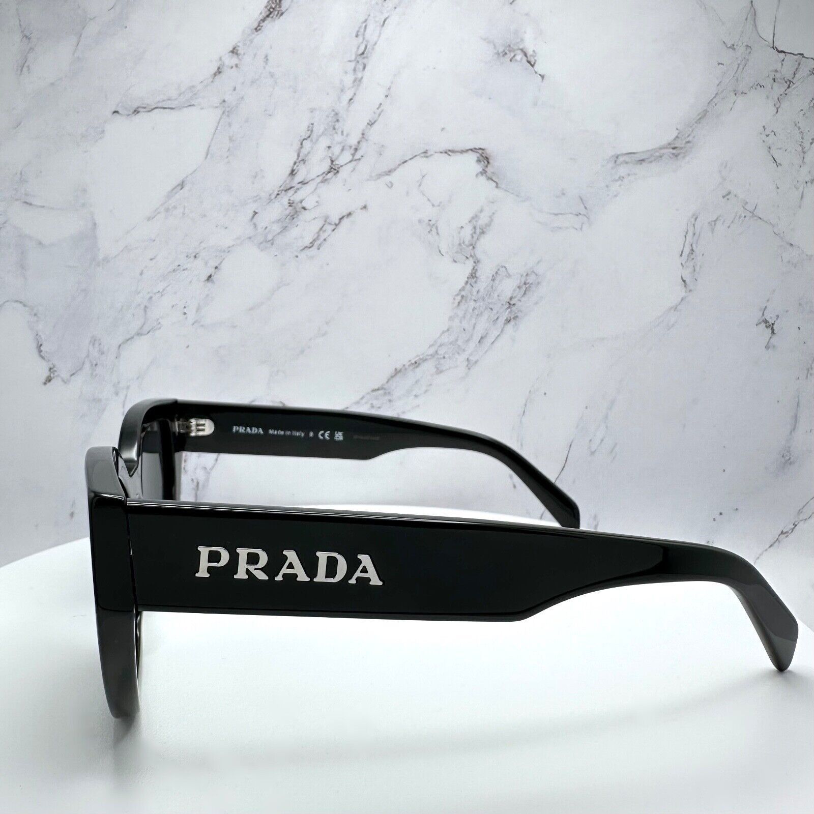 Prada New Prada Sunglasses Black Butterfly Cat Eye Spelled Logo Size ONE SIZE - 11 Thumbnail