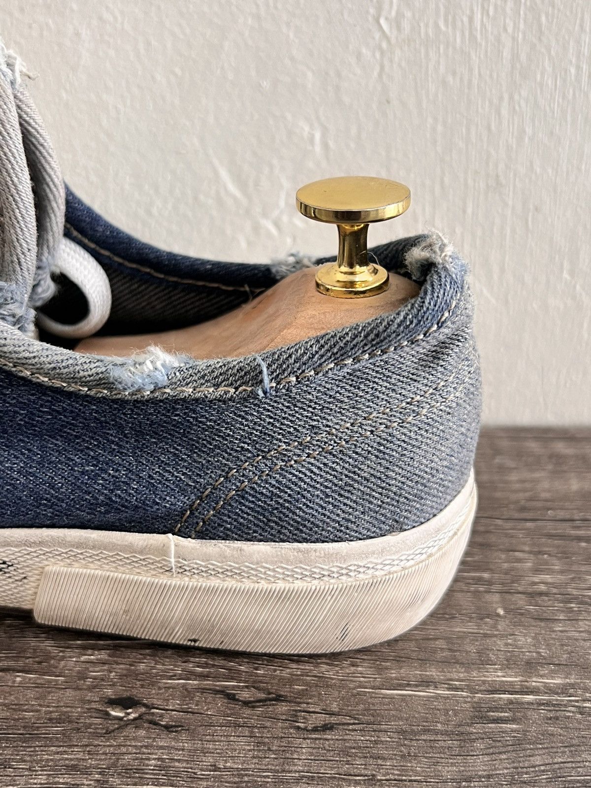 Balenciaga Denim Distressed Sneakers Size US 10 / EU 43 - 23 Thumbnail