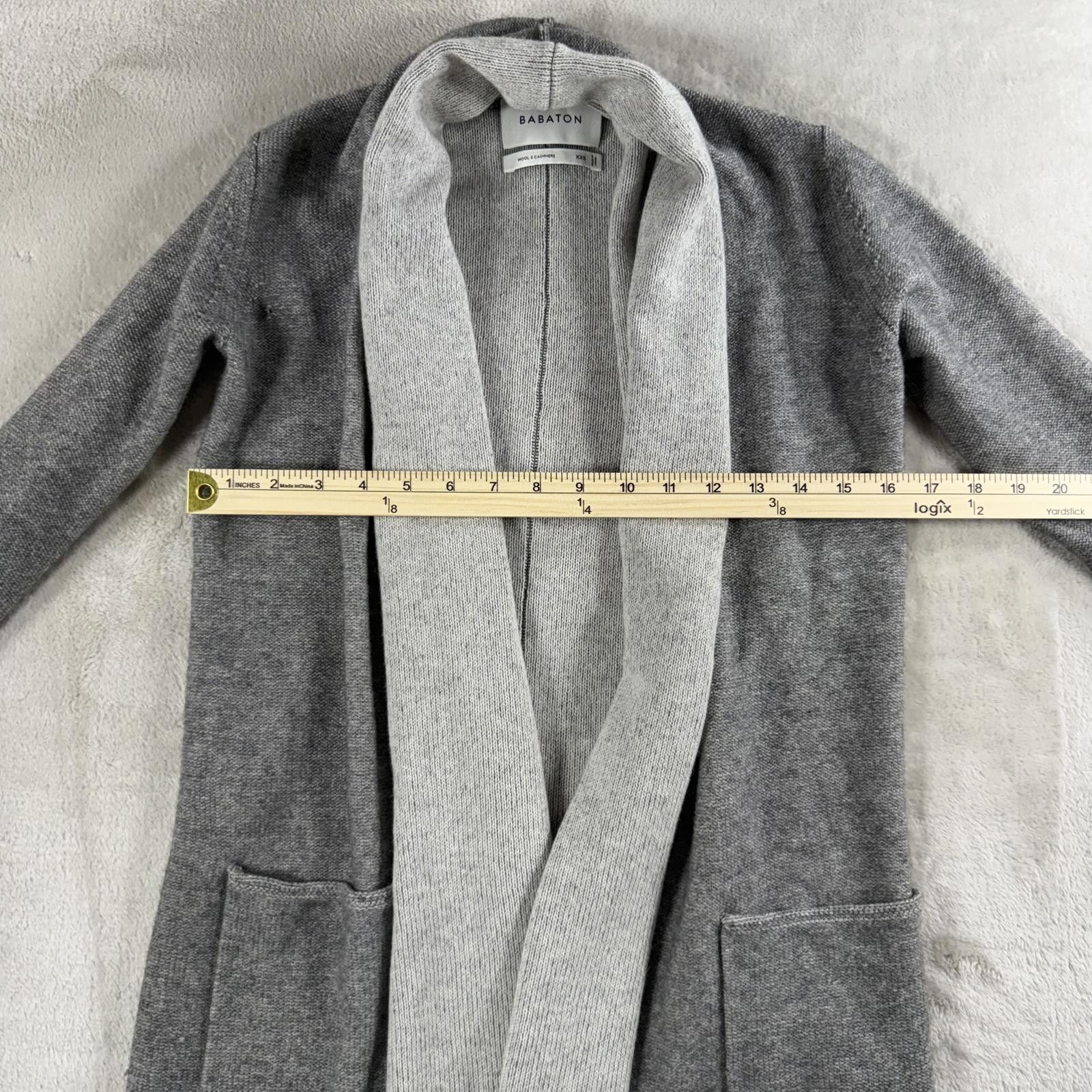 Aritzia Babaton Cardigan Women's XXS Grey Wool & Cashmere Size XXS / US 00 / IT 34 - 8 Thumbnail