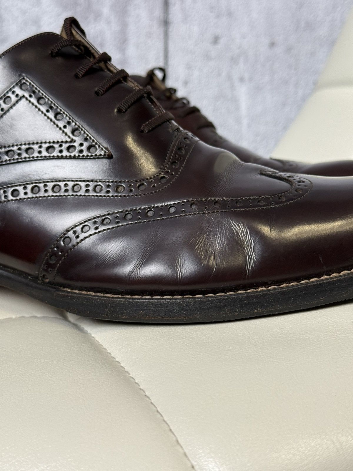 Gucci Gucci Leather Brogue Oxford Dress Shoes Men’s Size 46E Size US 13 / EU 46 - 11 Thumbnail