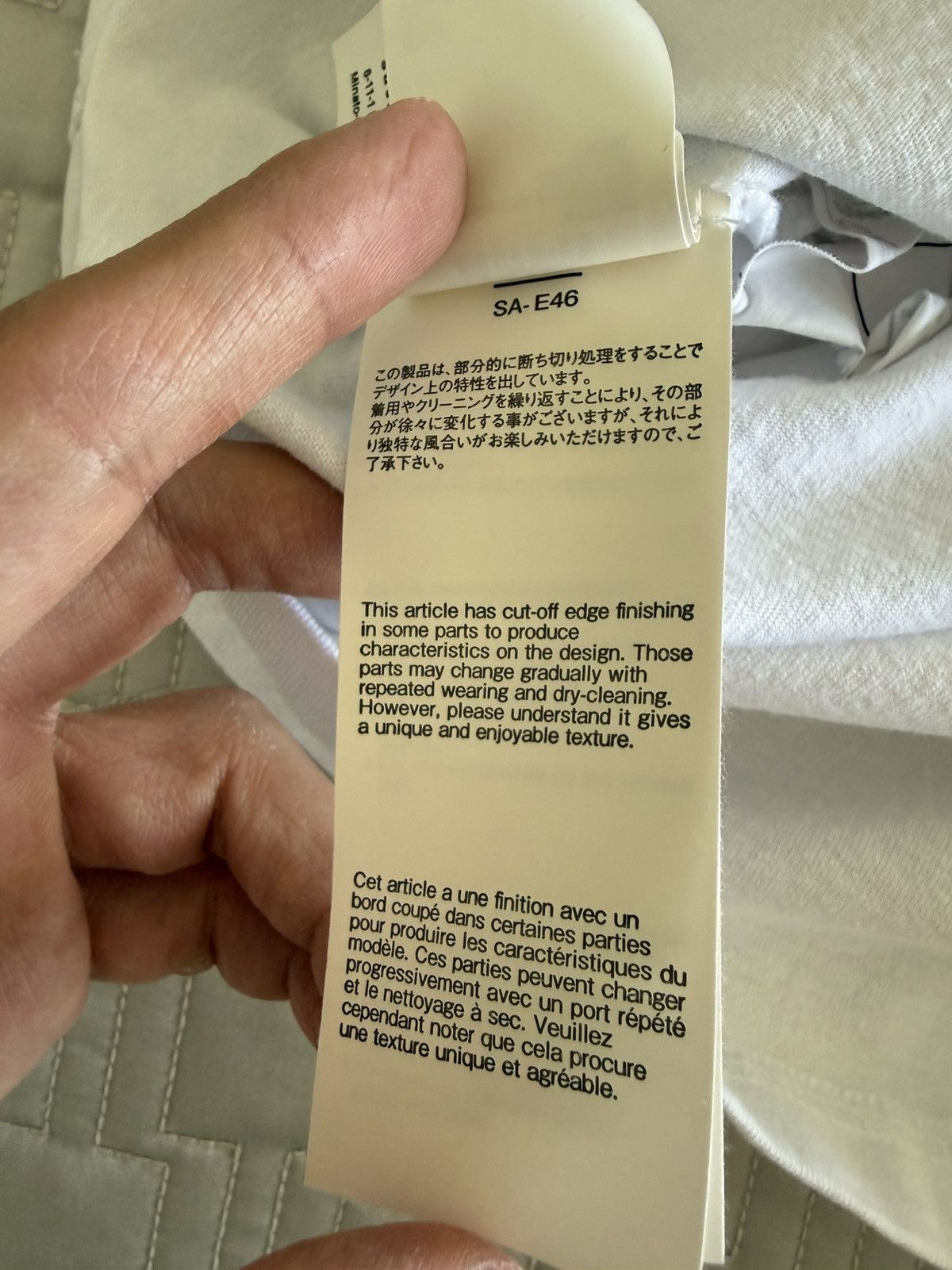 Sacai Sacai Madsaki White Embroidery Slogan T-shirt Size 3 L Size US L / EU 52-54 / 3 - 8 Thumbnail