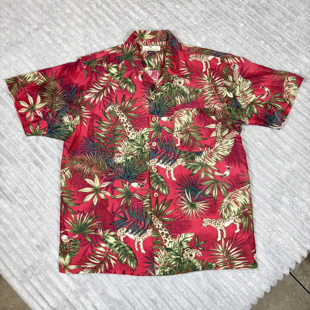 Tommy Bahama Tommy Bahama men's Medium 100 silk Hawaiian shirt Size US M / EU 48-50 / 2 - 1 Thumbnail