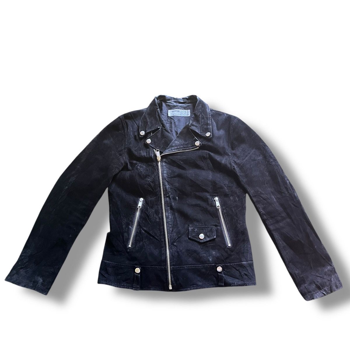 If Six Was Nine VINTAGE LEGENDA SUEDE DOUBLE COLLAR PUNK JACKET Size US S / EU 44-46 / 1 - 2 Thumbnail