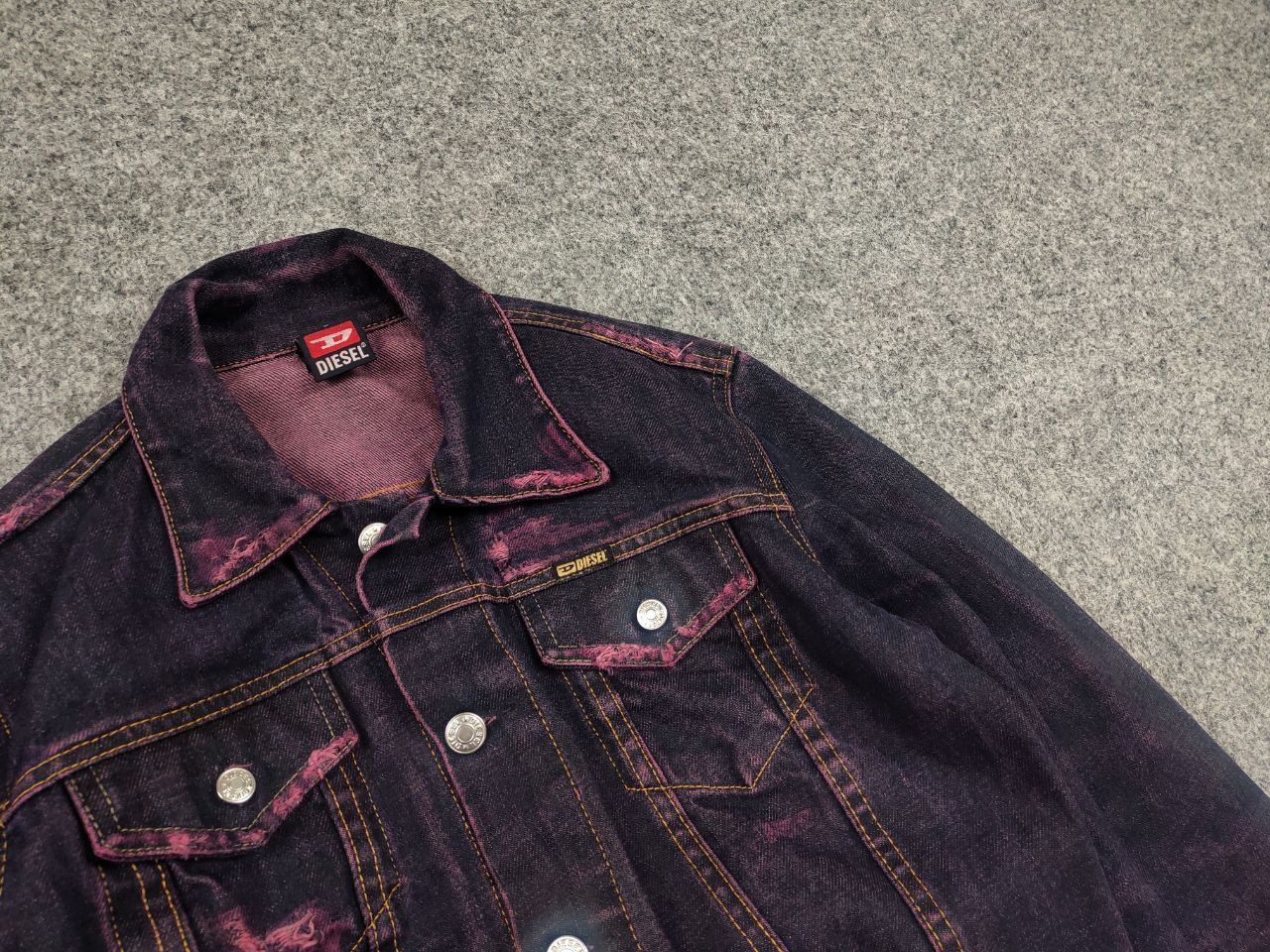 Vintage Diesel Track Dyed Jacket if six was nine Y2K Style