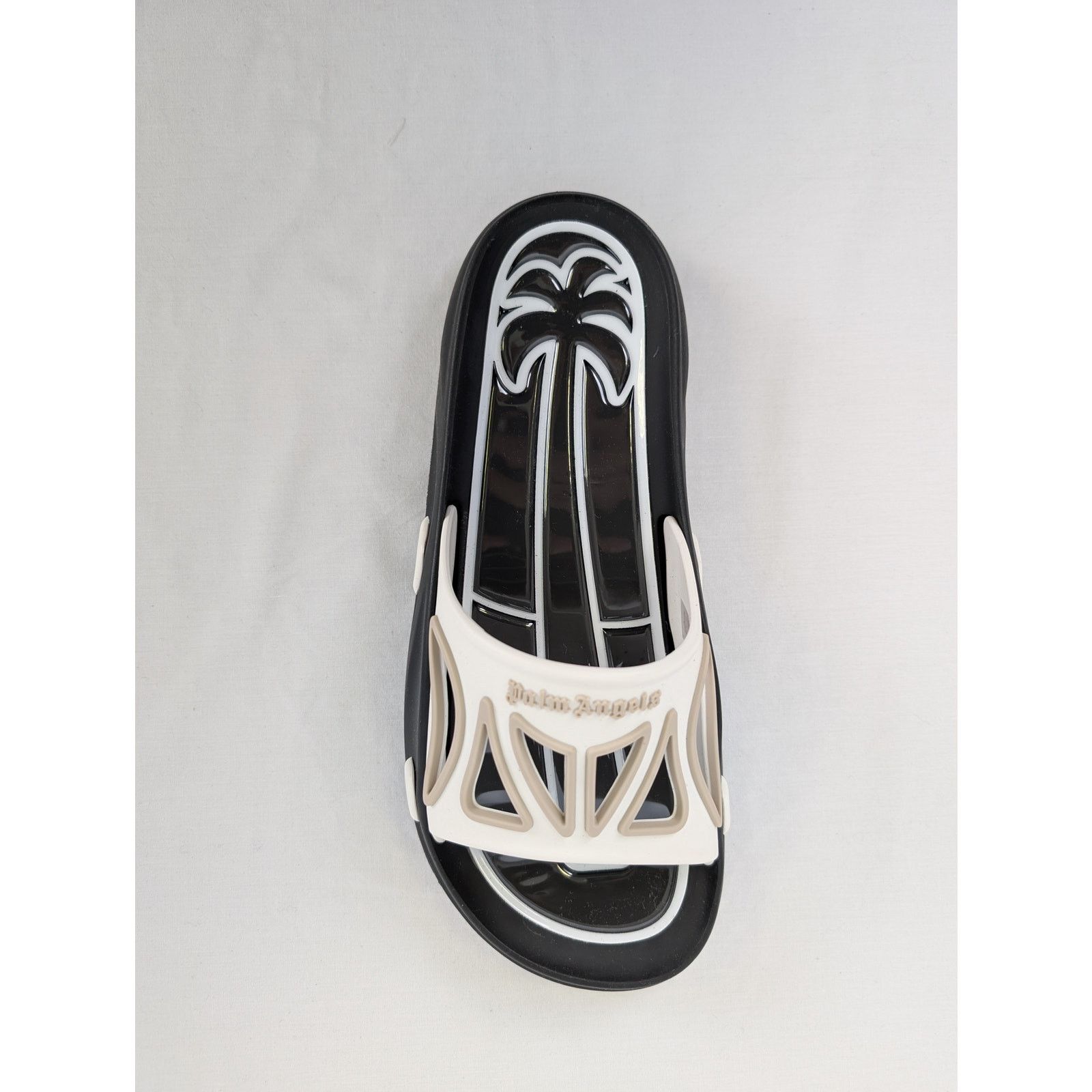 Palm Angels o1rshd1 Modular Slide in Black/White Size US 12 / EU 45 - 11 Thumbnail