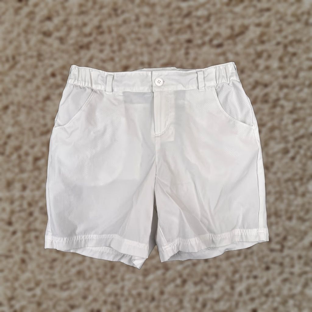 Vintage Columbia Shorts Womens 8 White PFG Chino Nylon Blend Omni-Shield Boating Fishing Shirt Size 30" / US 8 / IT 44 - 1 Thumbnail